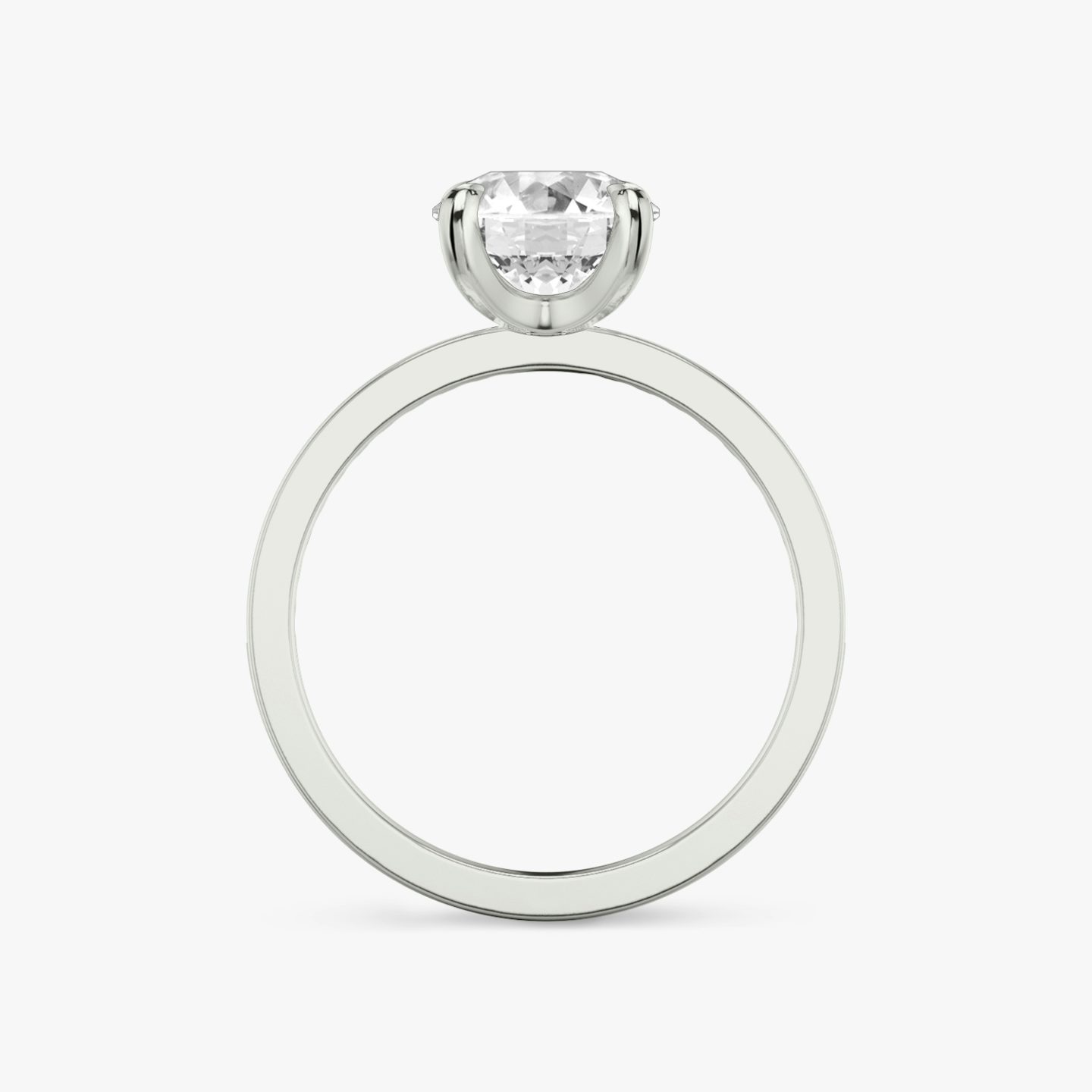 The Devotion | Round Brilliant | 18k | White Gold | bandAccent: Pavé | bandStoneShape: Round Brilliant | bandStoneStyle: original | caratWeight: 2.0ct | diamondOrientation: vertical