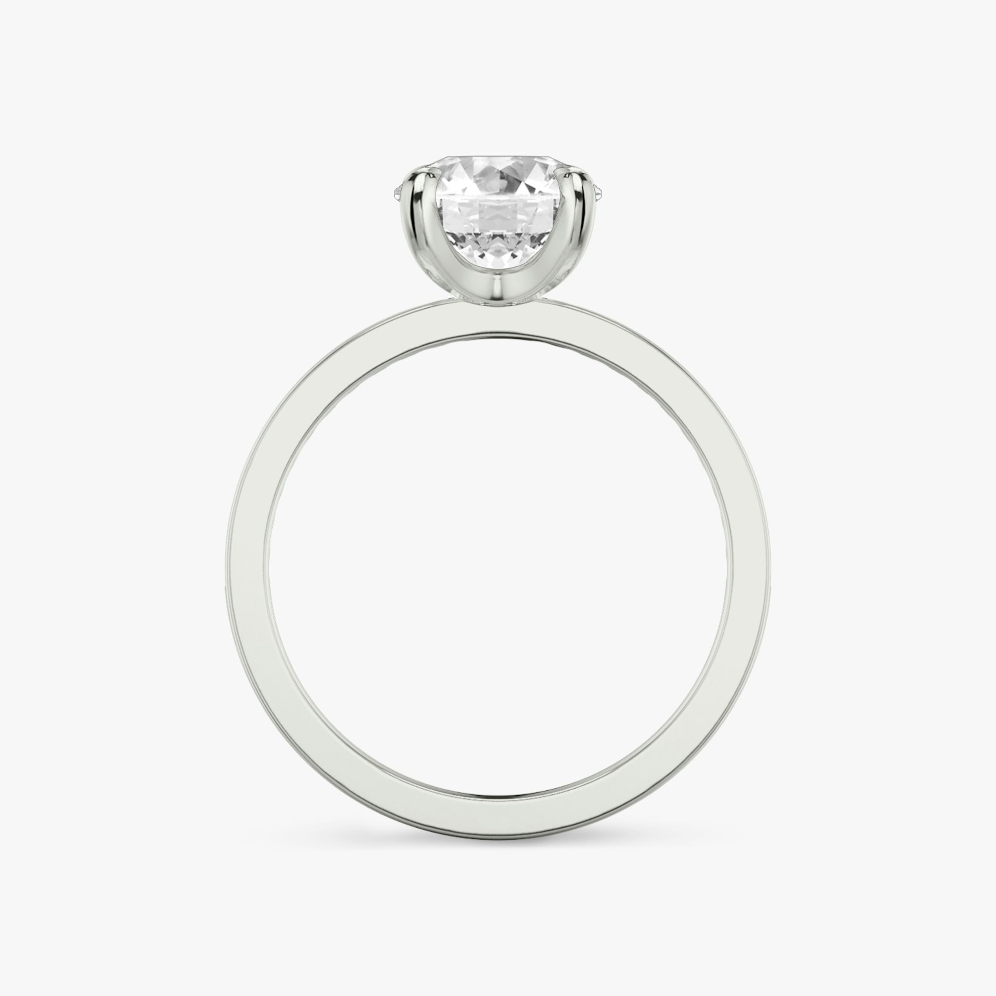 Anillo de compromiso Devotion | Brillante | 18k | Oro blanco | bandAccent: Pavé | bandStoneShape: Brillante | bandStoneStyle: original | caratWeight: other | diamondOrientation: vertical