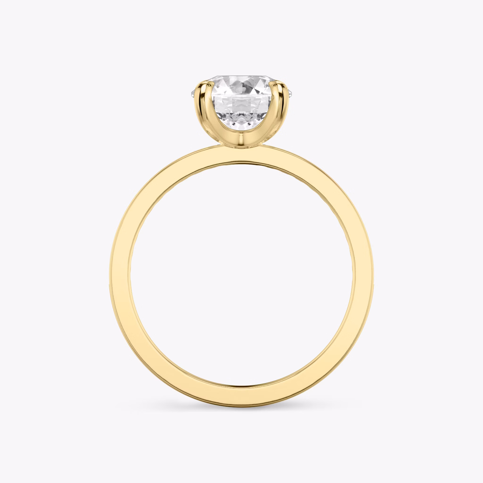 The Devotion | Round Brilliant | 18k | Yellow Gold | bandAccent: Pavé | bandStoneShape: Round Brilliant | bandStoneStyle: original | caratWeight: 1.5ct | diamondOrientation: vertical
