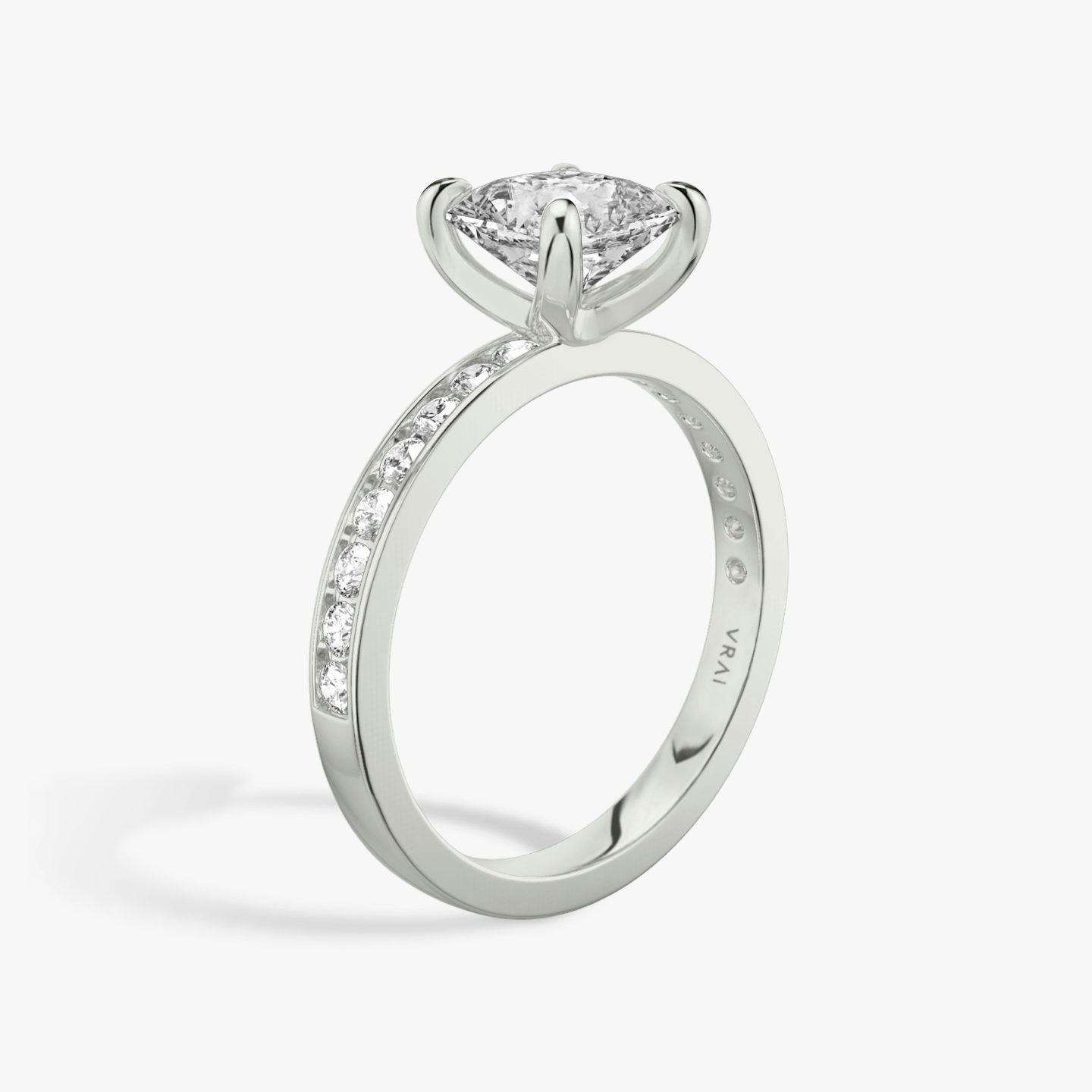 The Devotion | Asscher | Platinum | bandAccent: Pavé | bandStoneShape: Round Brilliant | bandStoneStyle: large | diamondOrientation: vertical | caratWeight: other