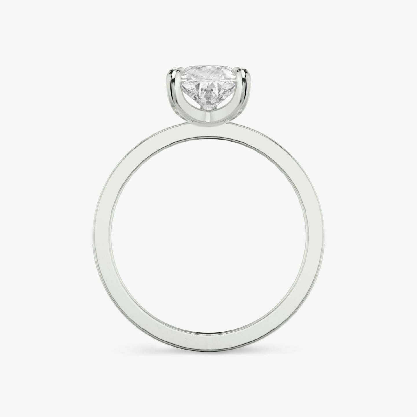 The Devotion | Pear | 18k | White Gold | bandAccent: Pavé | bandStoneShape: Round Brilliant | bandStoneStyle: original | diamondOrientation: vertical | caratWeight: other