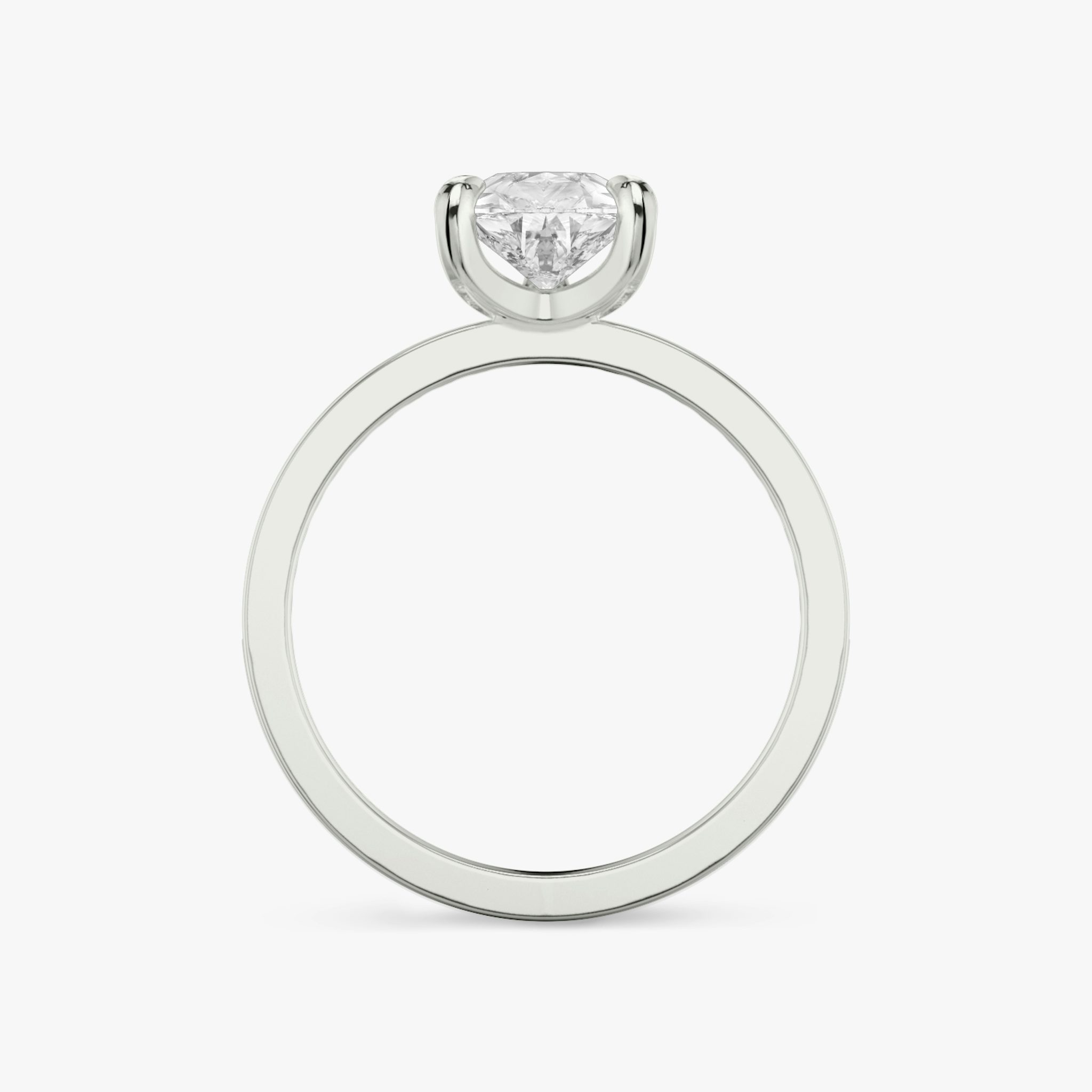 Anillo de compromiso Devotion | Pera | Platino | bandAccent: Pavé | bandStoneShape: Brillante | bandStoneStyle: original | diamondOrientation: vertical | caratWeight: other