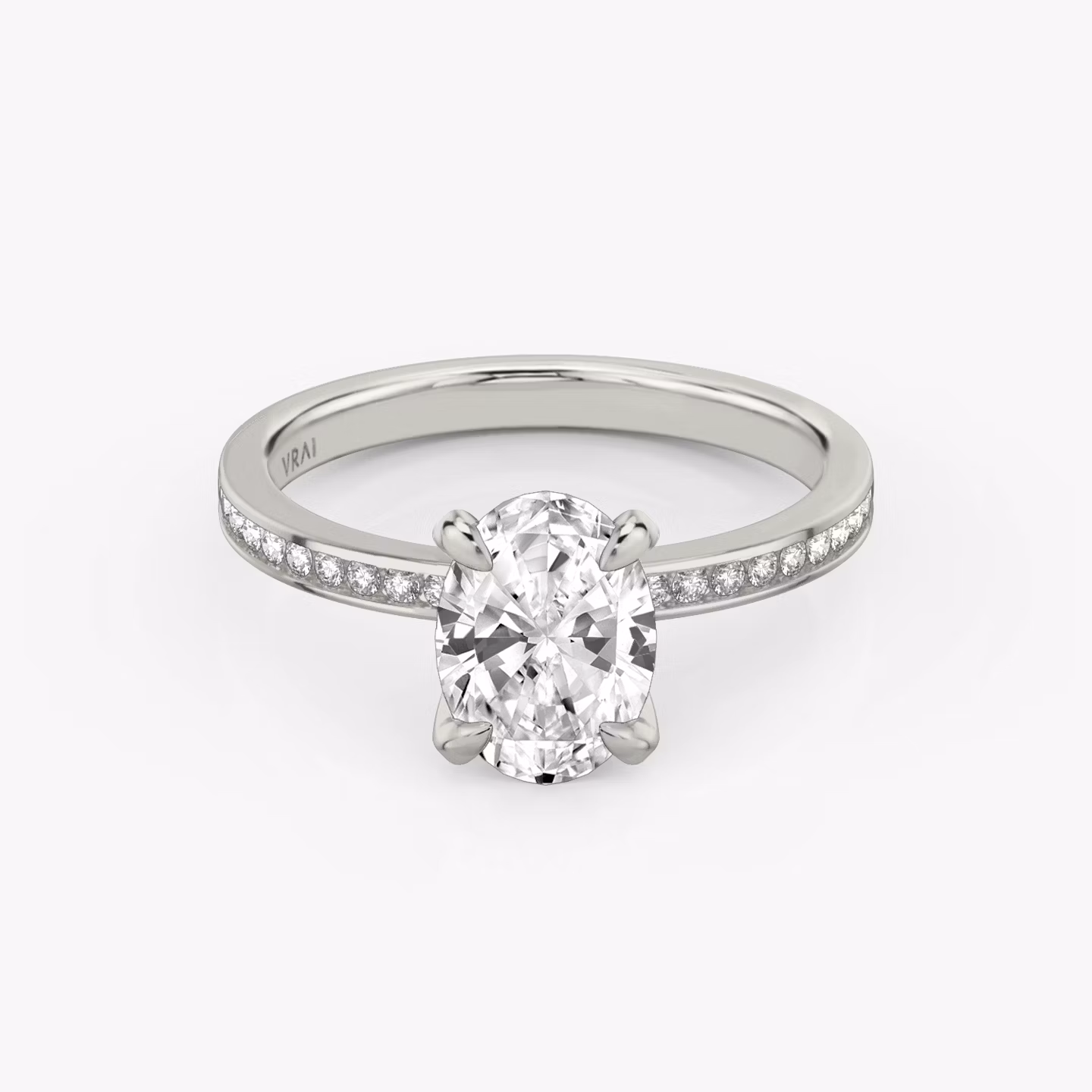 The Devotion Oval | White Gold