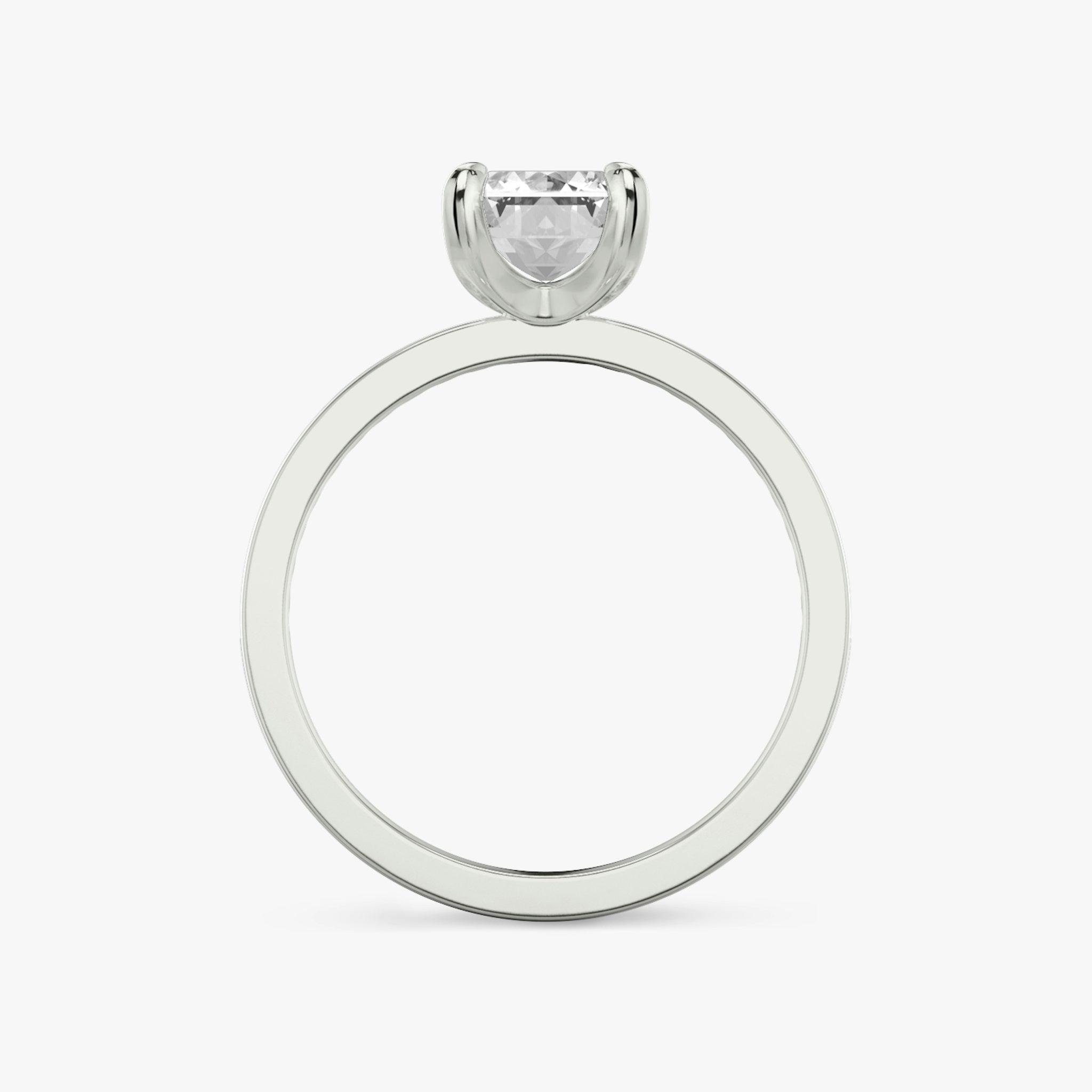 The Devotion | Emerald | Platinum | bandAccent: Pavé | bandStoneShape: Round Brilliant | bandStoneStyle: original | diamondOrientation: vertical | caratWeight: other
