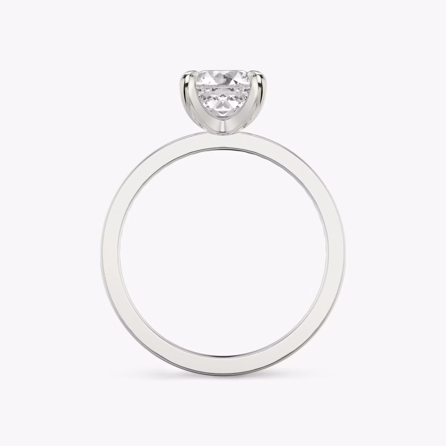 Anillo de compromiso Devotion | Asscher | 18k | Oro blanco | bandAccent: Pavé | bandStoneShape: Brillante | bandStoneStyle: original | diamondOrientation: vertical | caratWeight: other