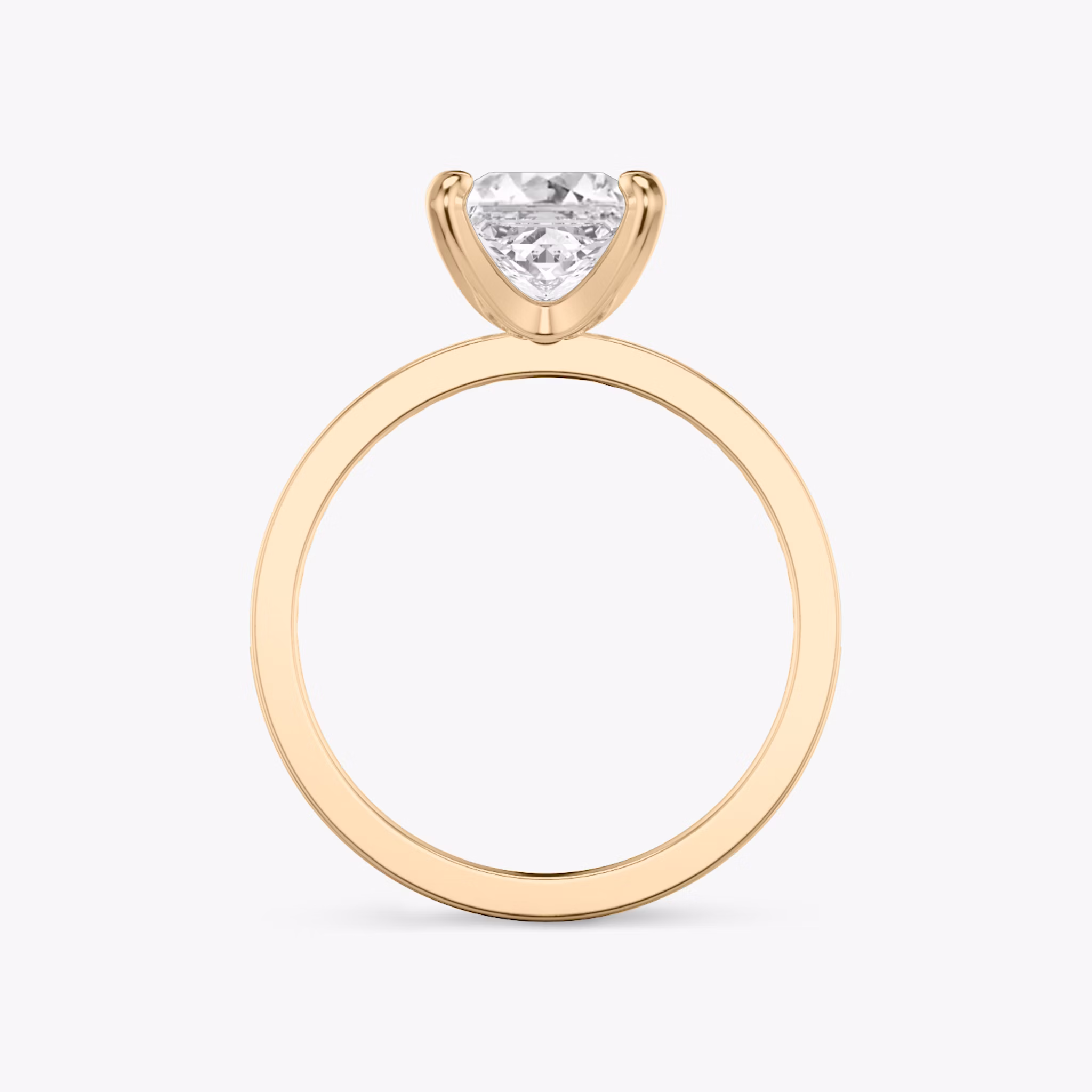 The Devotion | princess | 14k | rose-gold | bandAccent: pave | bandStoneShape: round-brilliant | bandStoneStyle: original | diamondOrientation: vertical | caratWeight: other
