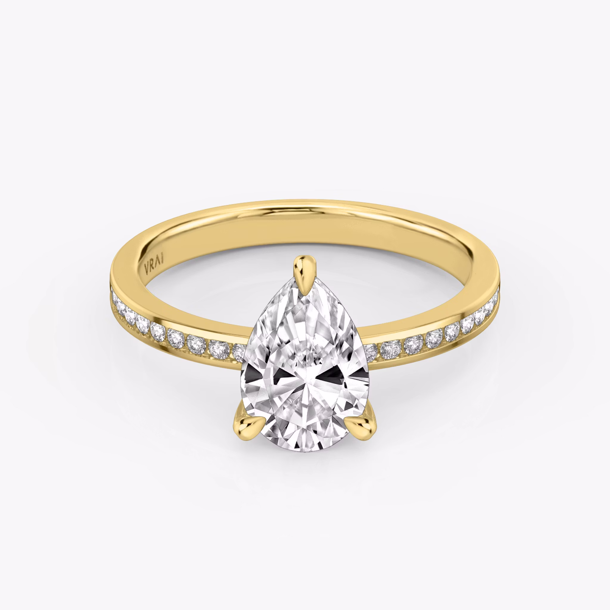Devotion Pear | Yellow Gold