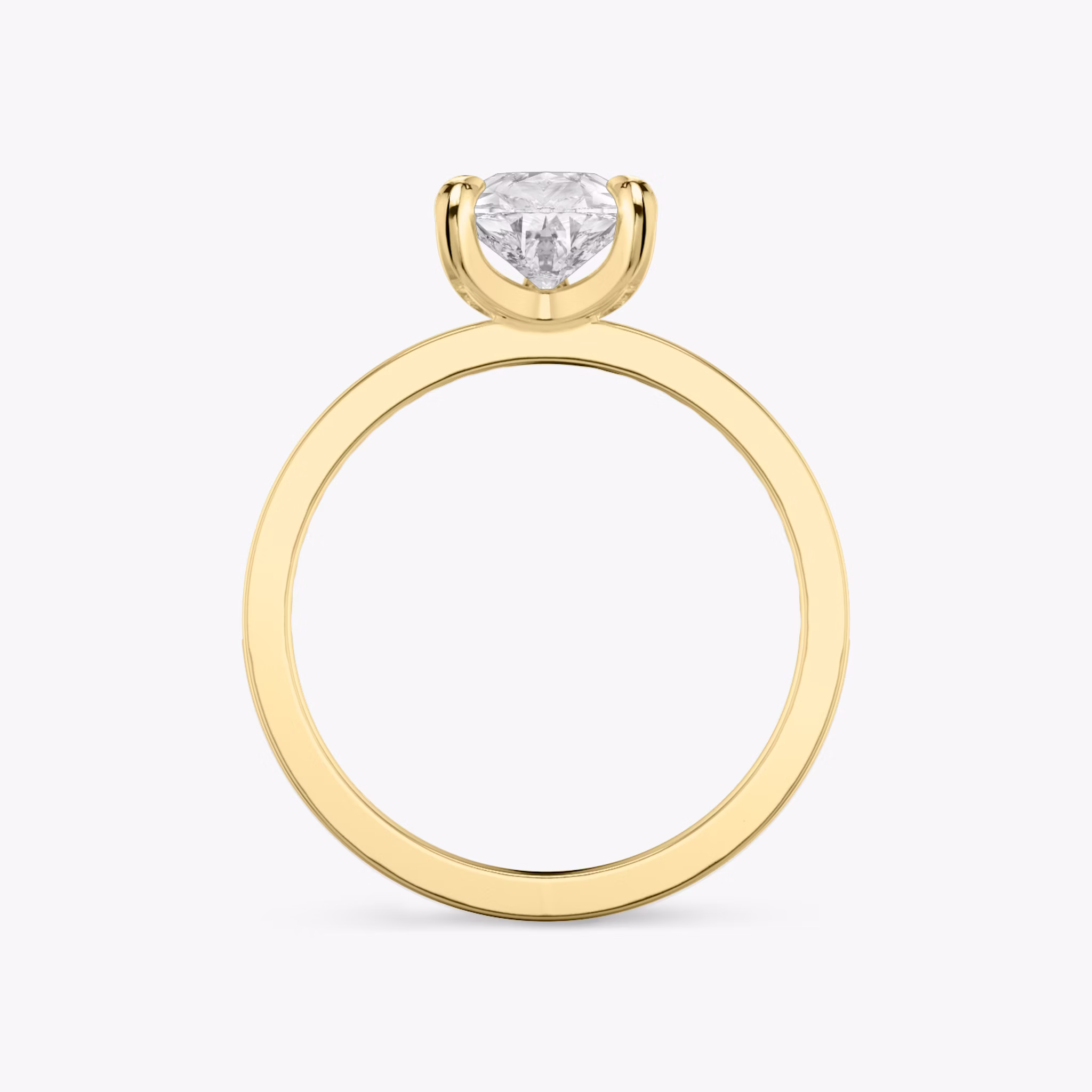 The Devotion | Pear | 18k | Yellow Gold | bandAccent: Pavé | bandStoneShape: Round Brilliant | bandStoneStyle: original | diamondOrientation: vertical | caratWeight: other