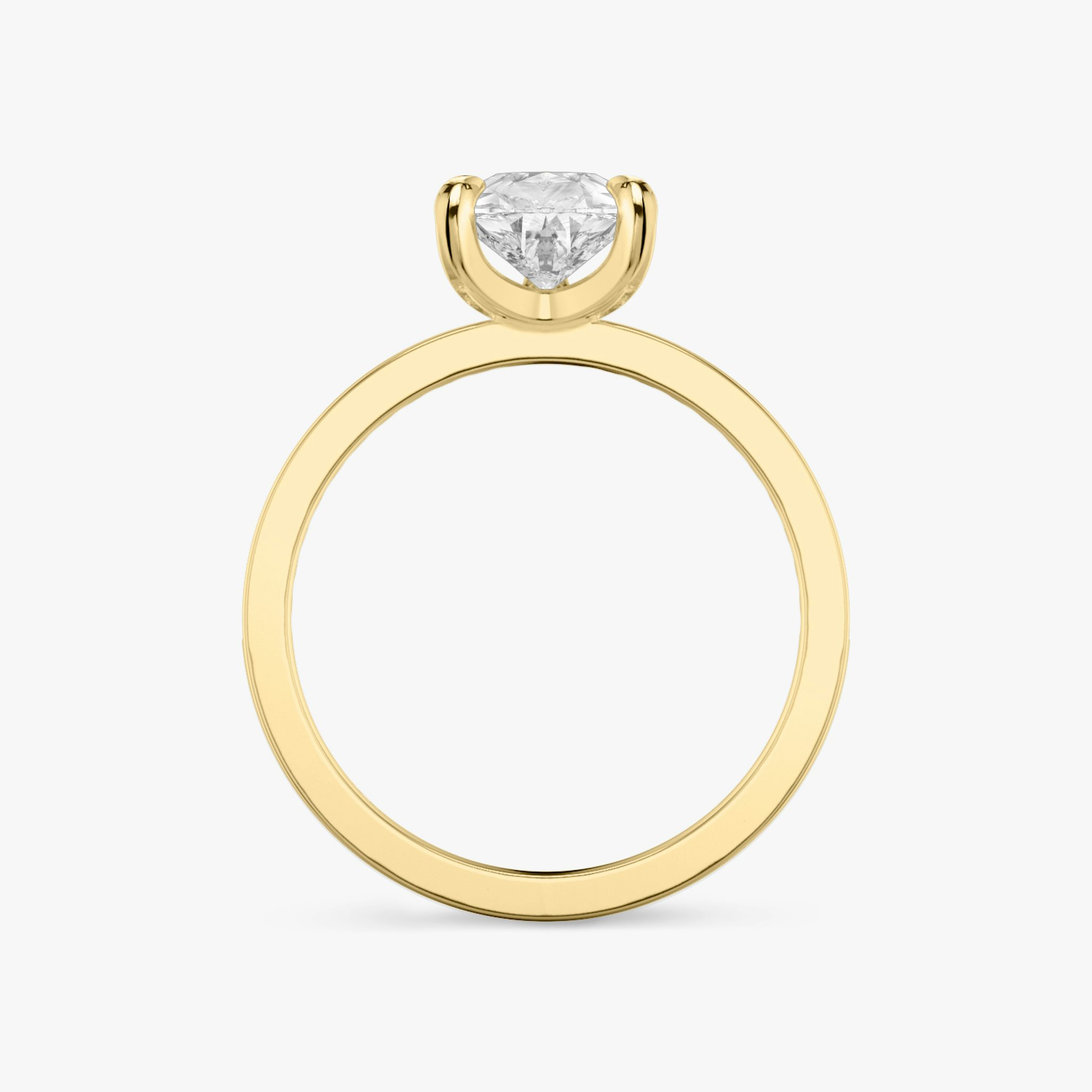 The Devotion | Pear | 18k | Yellow Gold | bandAccent: Pavé | bandStoneShape: Round Brilliant | bandStoneStyle: original | diamondOrientation: vertical | caratWeight: other