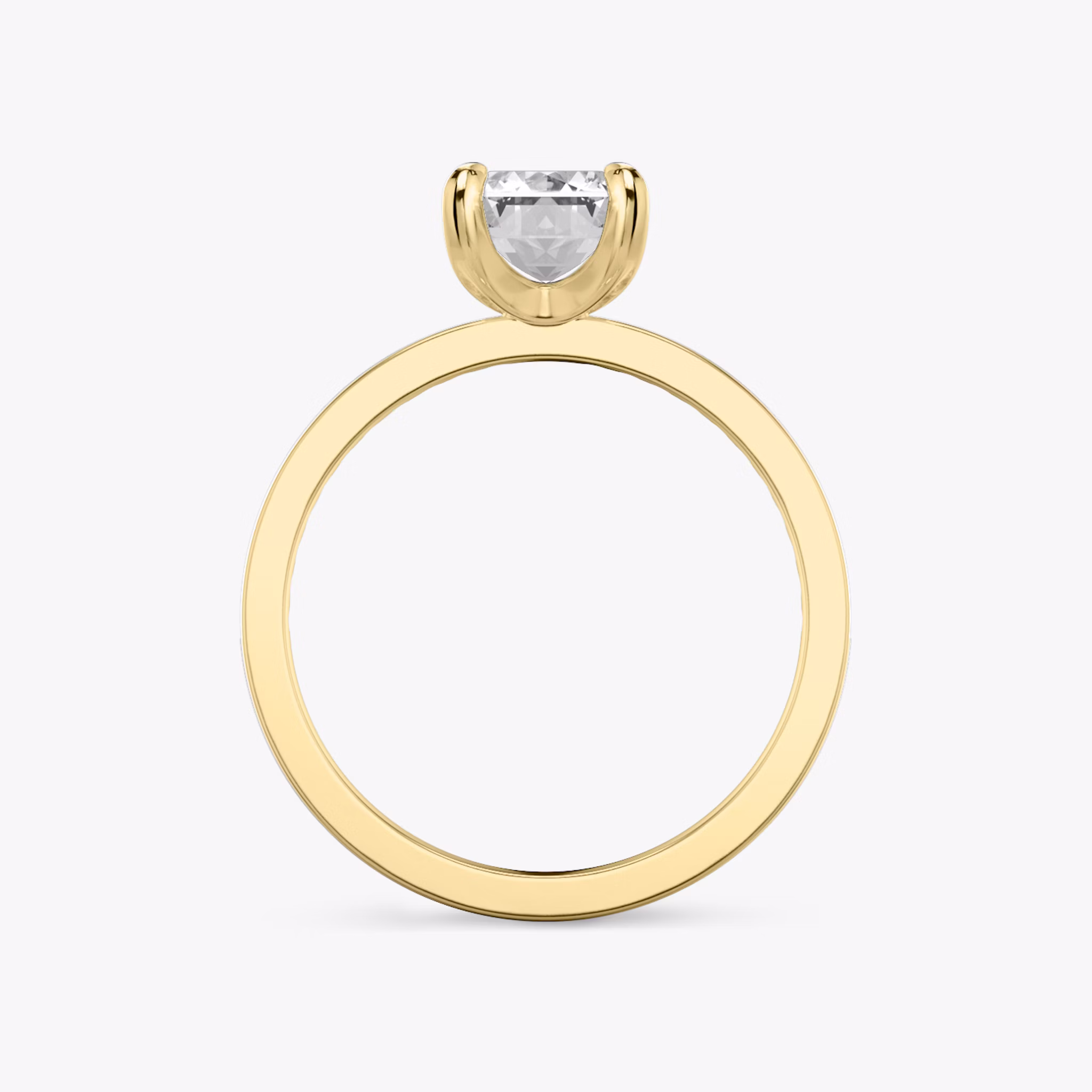 Anillo de compromiso Devotion | Esmeralda | 18k | Oro amarillo | bandAccent: Pavé | bandStoneShape: Brillante | bandStoneStyle: original | diamondOrientation: vertical | caratWeight: other