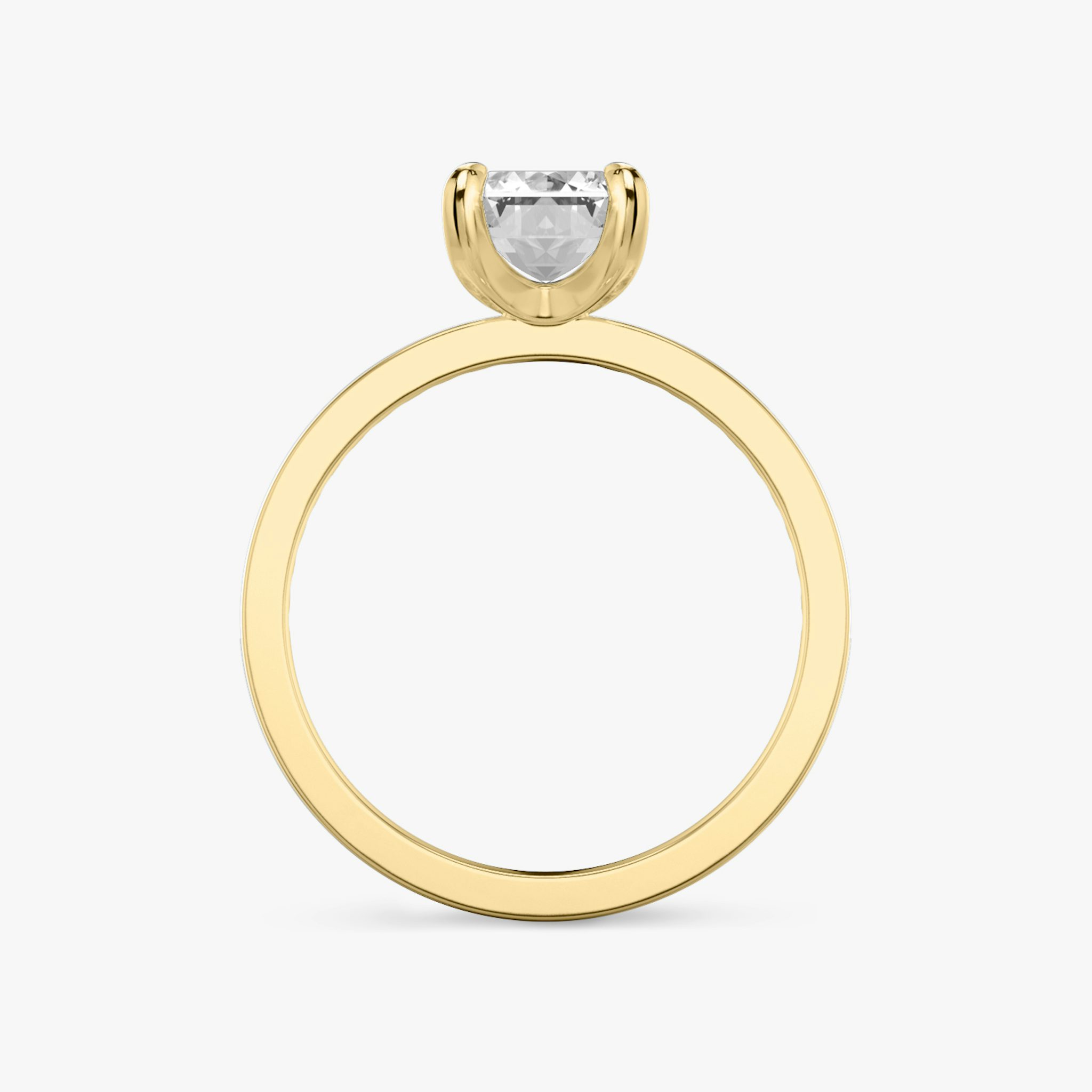 Anillo de compromiso Devotion | Esmeralda | 18k | Oro amarillo | bandAccent: Pavé | bandStoneShape: Brillante | bandStoneStyle: original | diamondOrientation: vertical | caratWeight: other