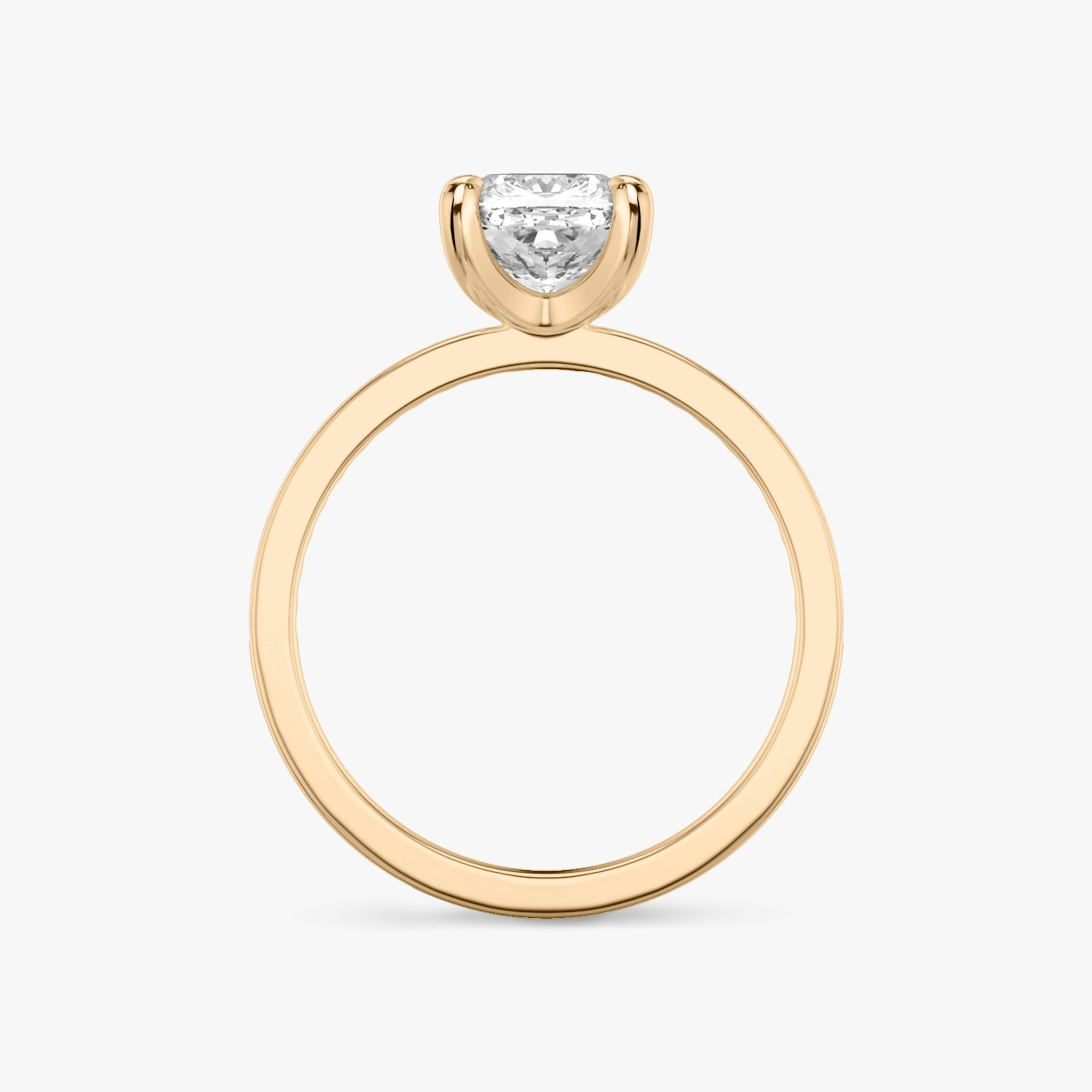 The Devotion | Cushion | 14k | Rose Gold | bandAccent: Pavé | bandStoneShape: Round Brilliant | bandStoneStyle: original | diamondOrientation: vertical | caratWeight: other