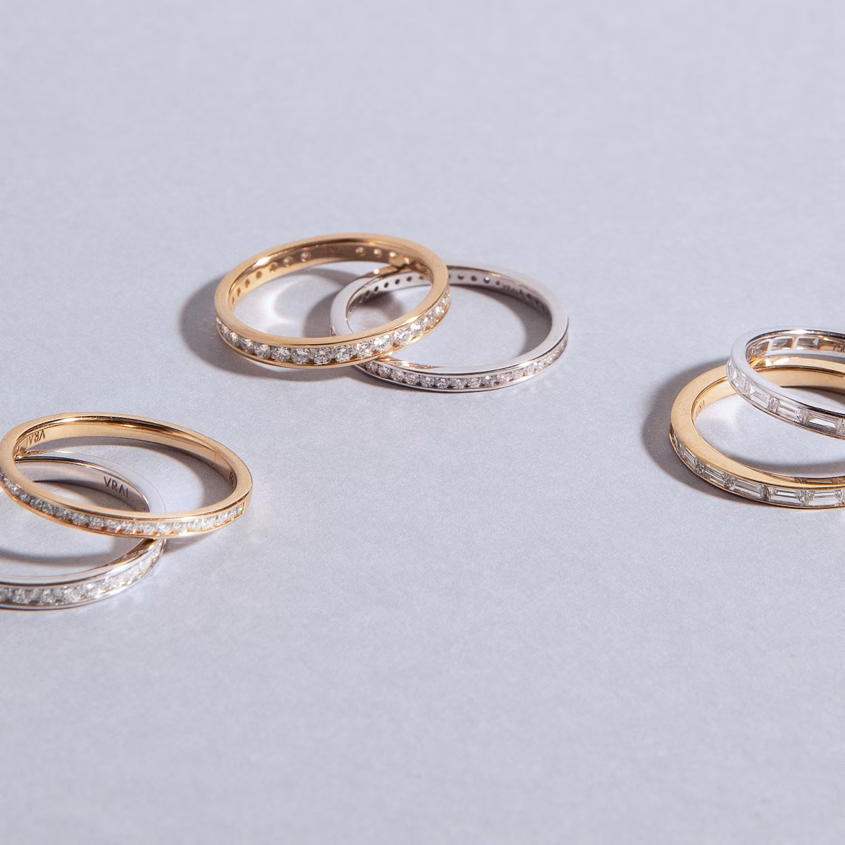 The Devotion Band | Baguette | 18k | Yellow Gold | bandStyle: half | bandVersion: large