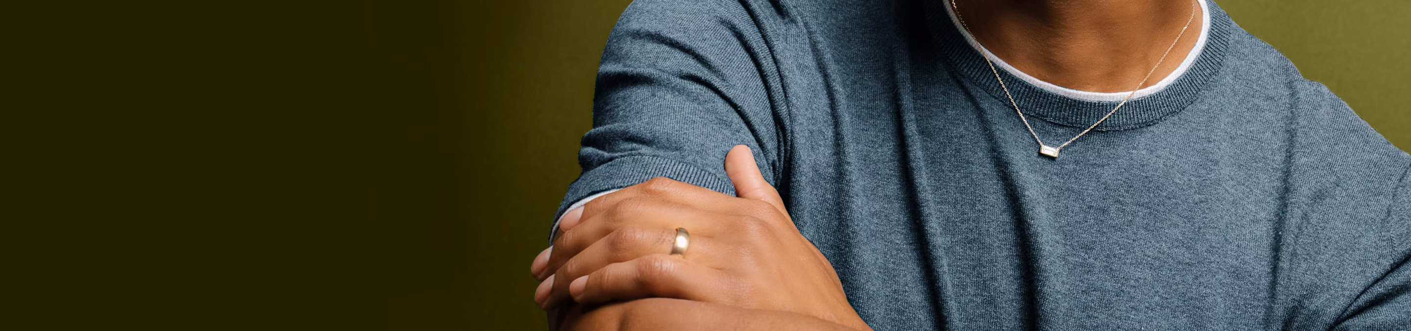 gold wedding band for men