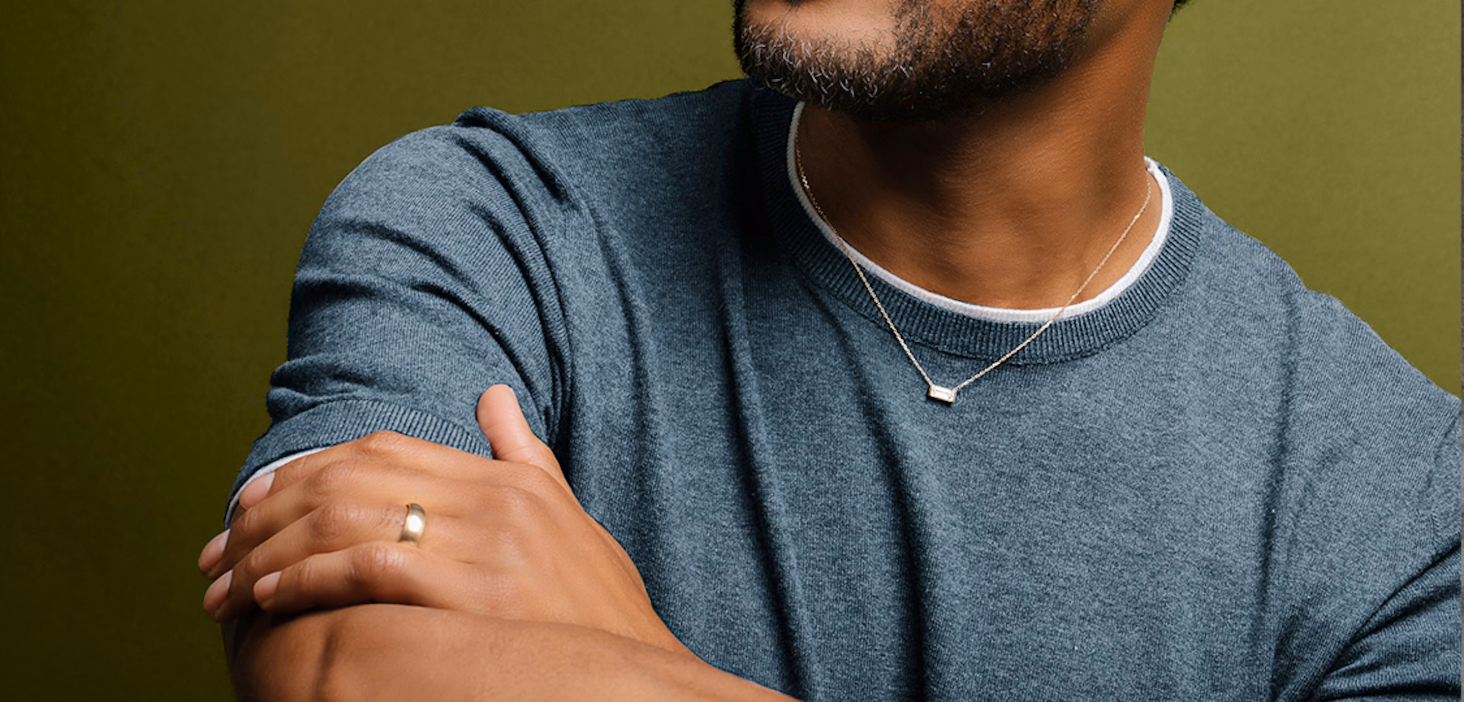 gold wedding band for men