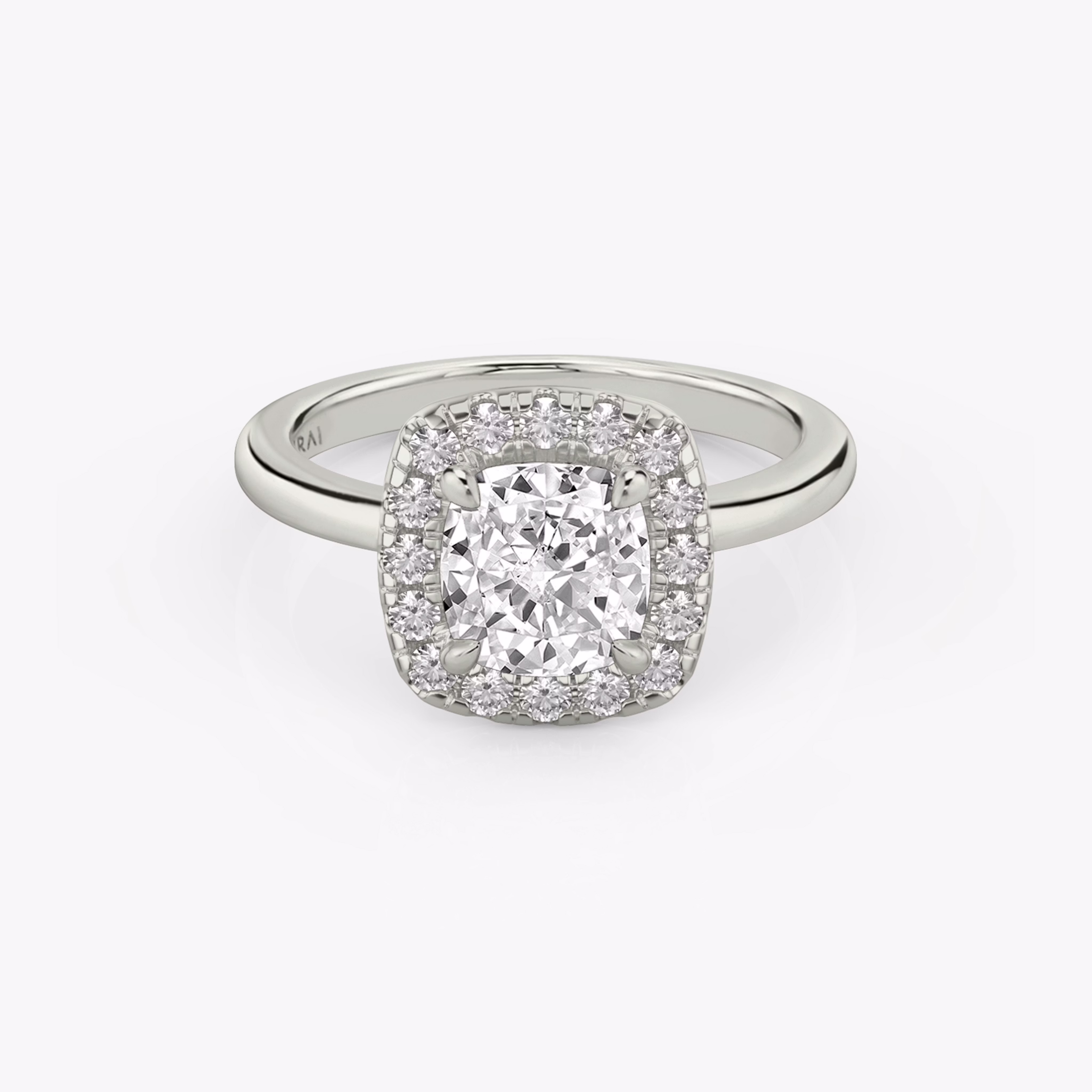 Halo Cushion Engagement Ring
