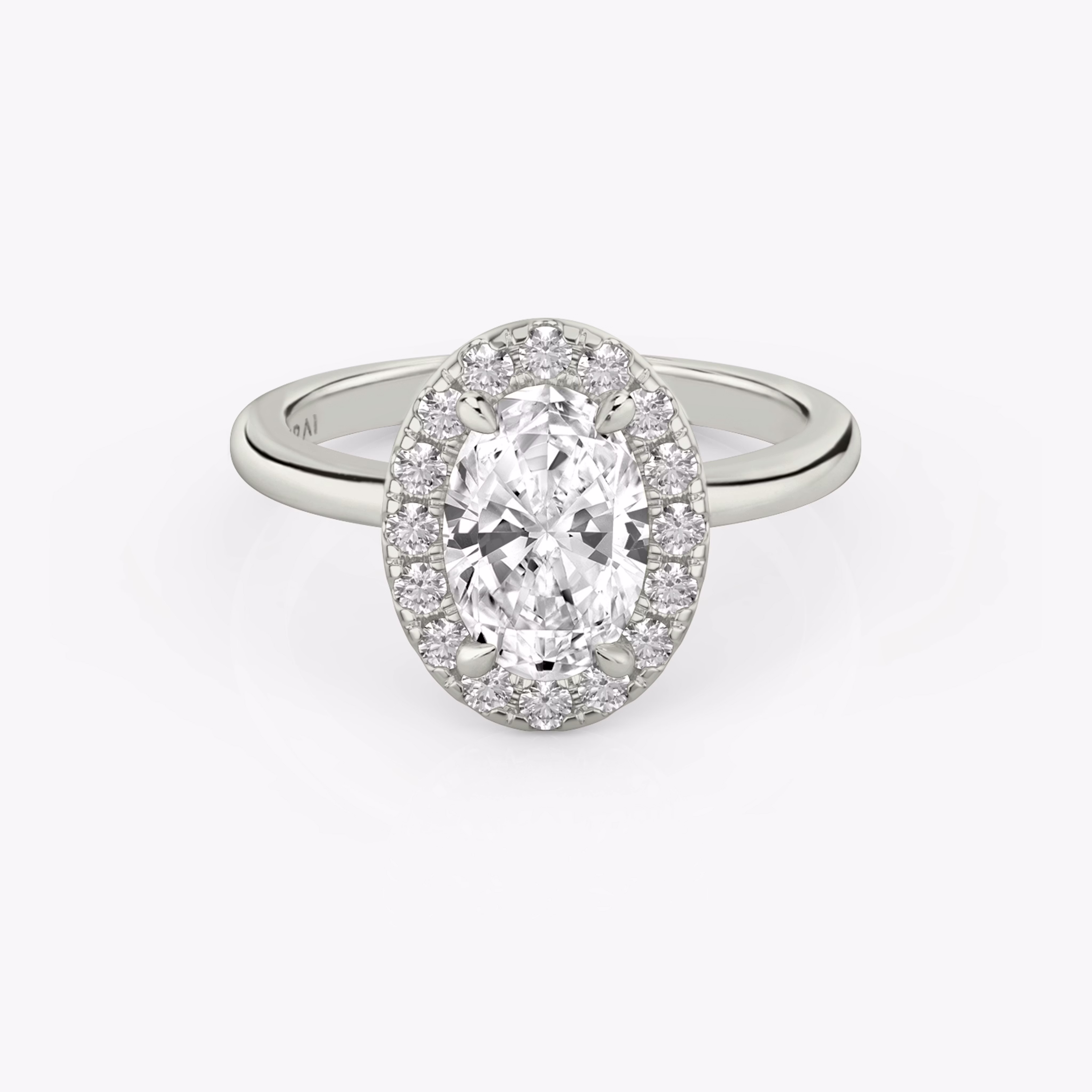 oval halo ring