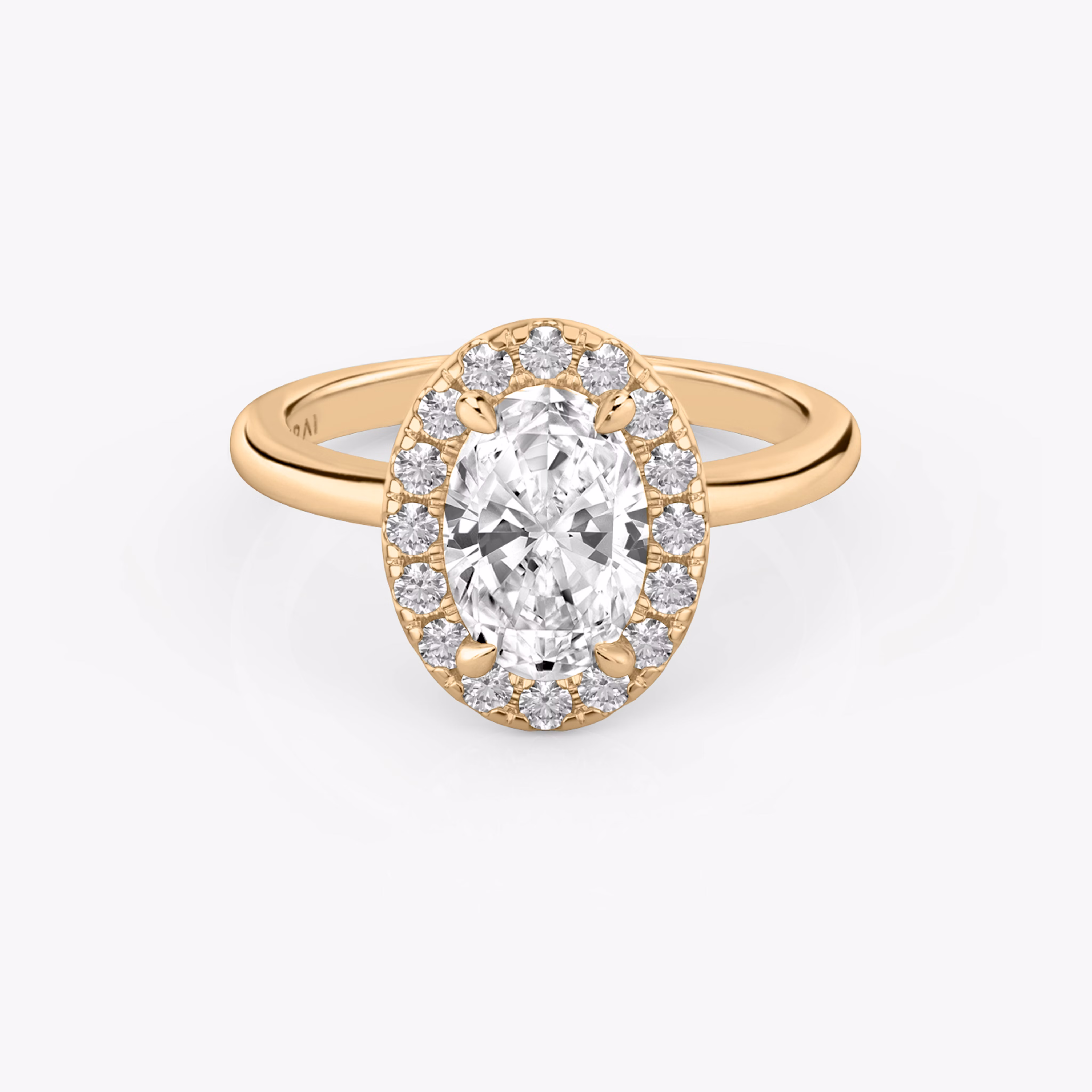 Oval Halo Engagement Ring