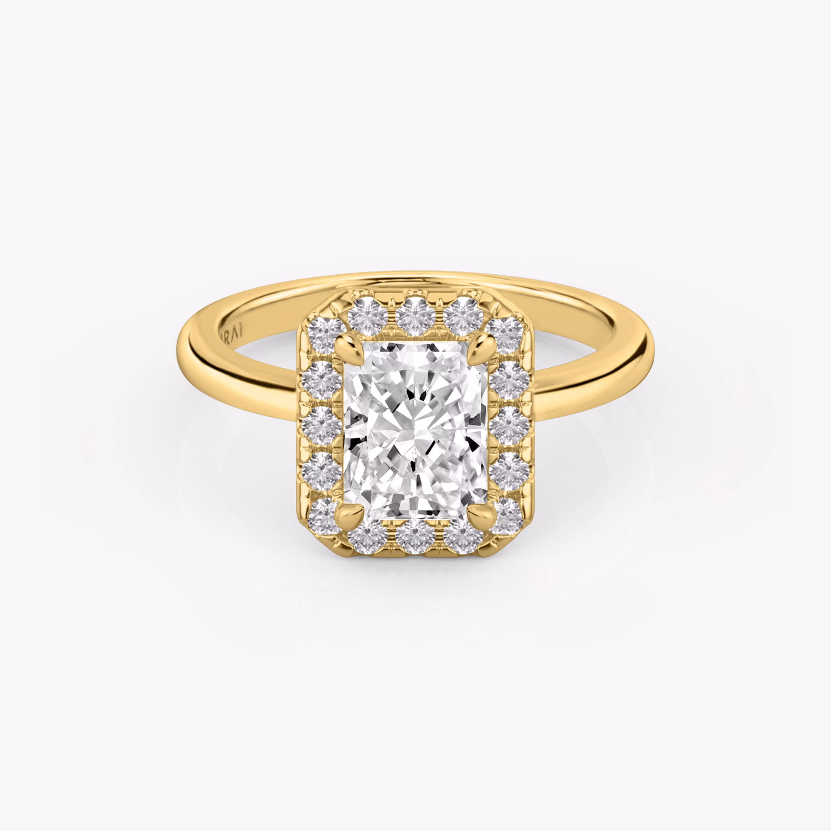 Halo Radiant Diamond Ring