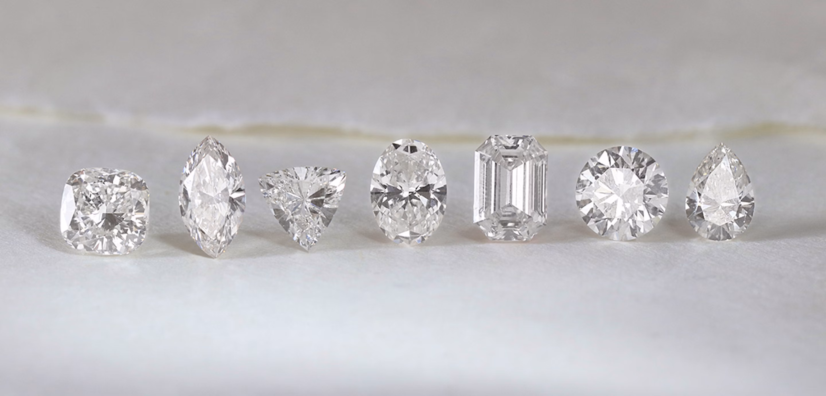 loose diamonds in various diamond shapes