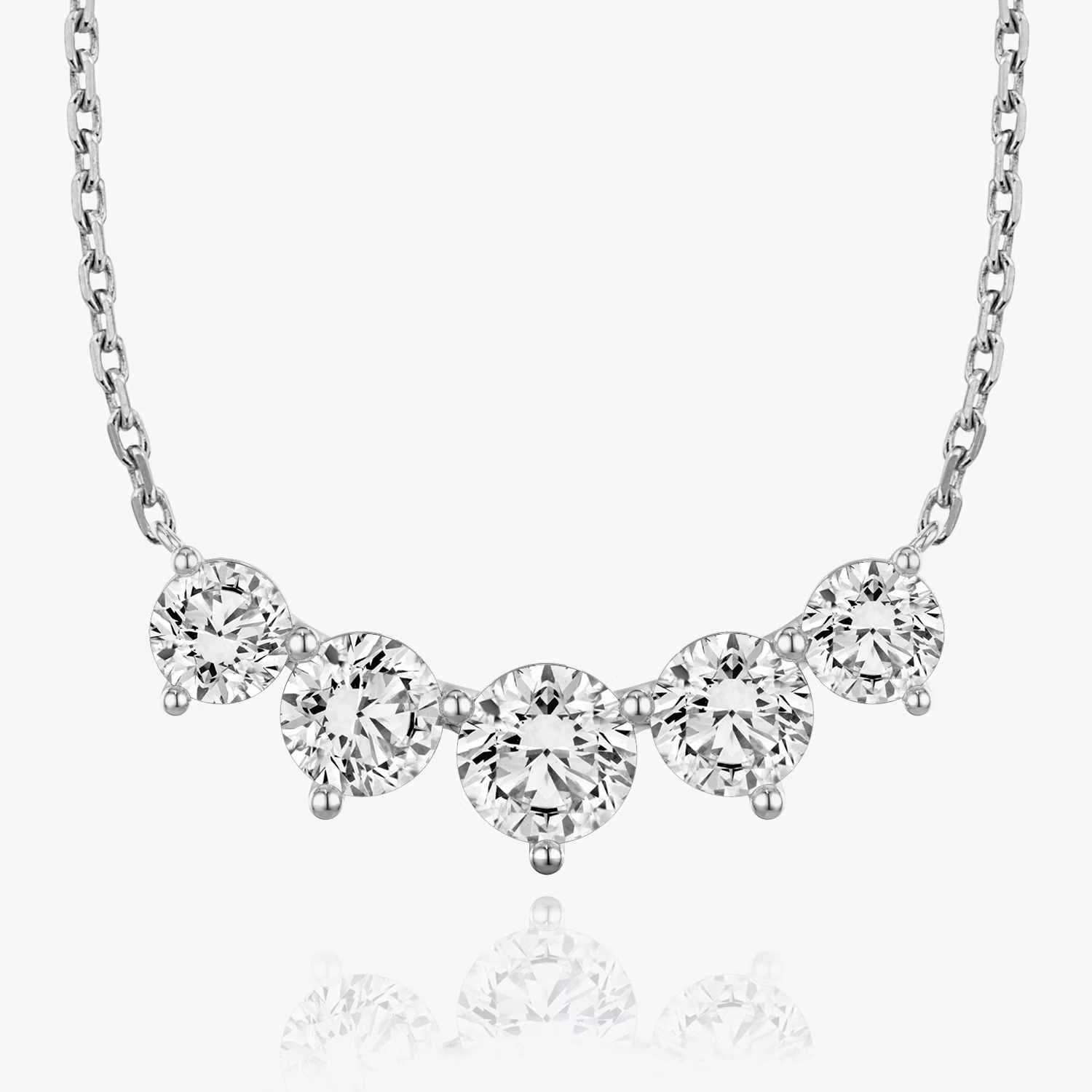 Arc Necklace 5 Stone