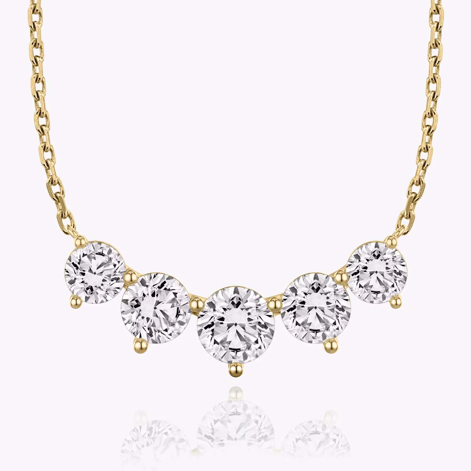 Arc Necklace 5 Stone