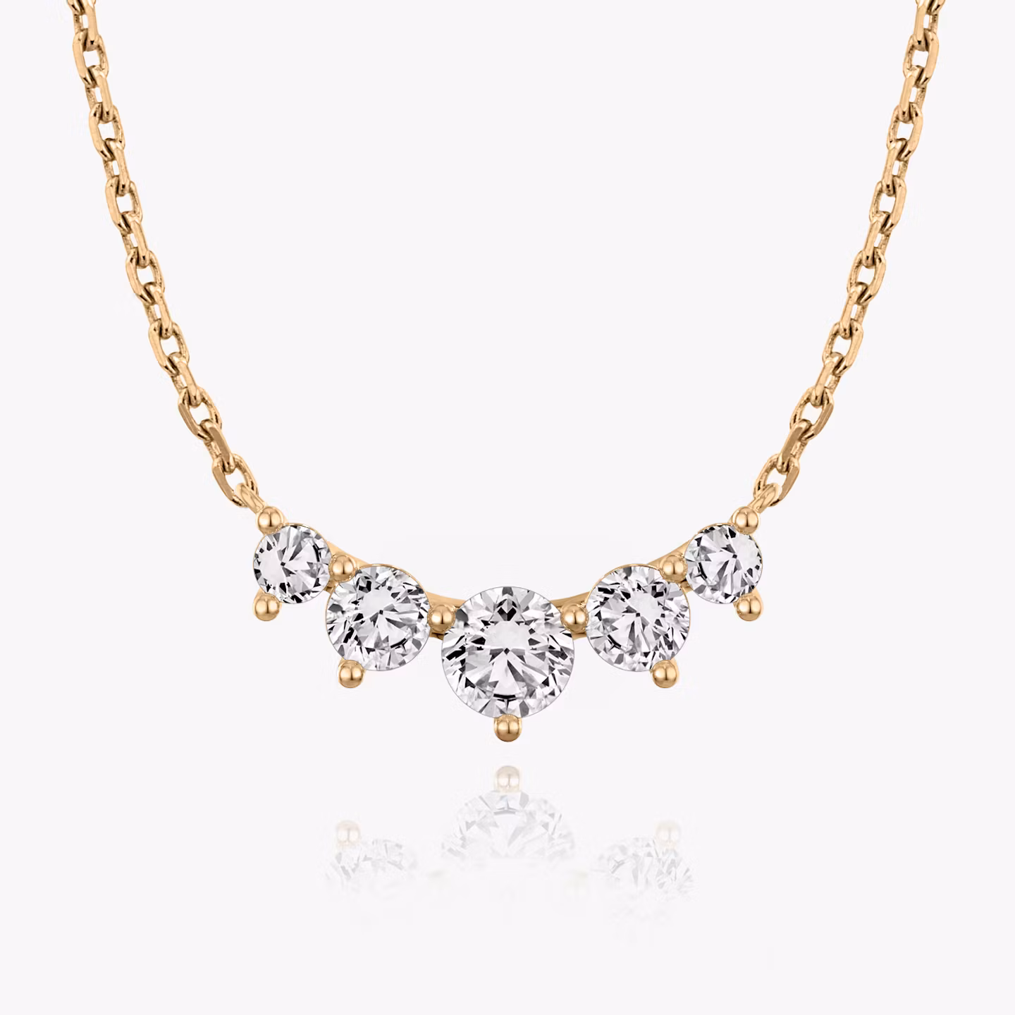 Arc Halskette Rund | Rose Gold