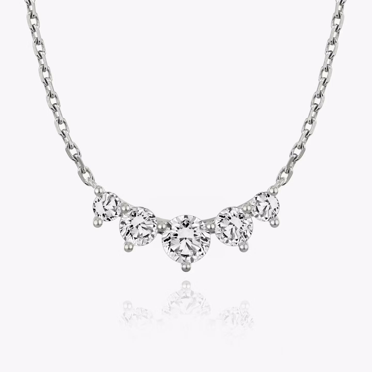 Collar Arc Brillante | White Gold