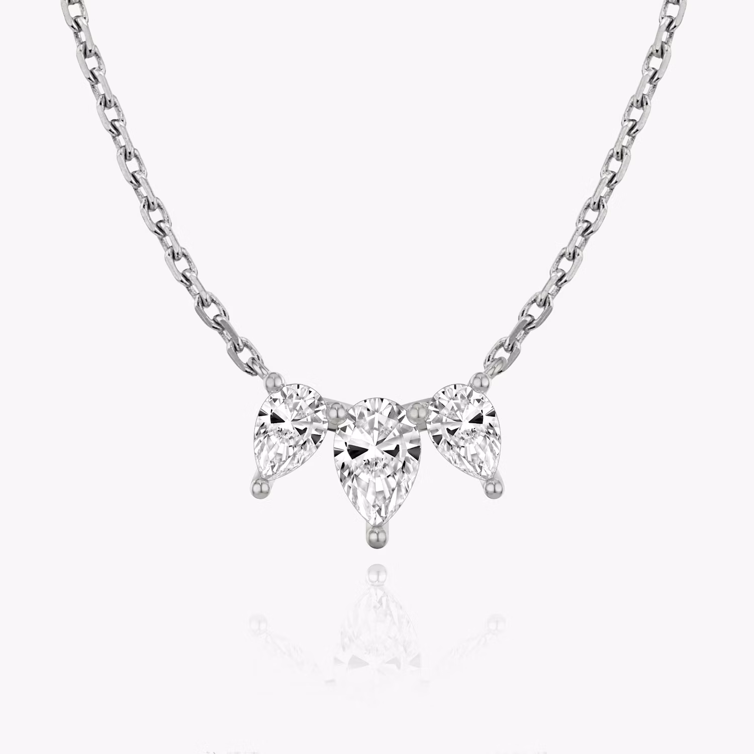 Arc Necklace 3 Stone