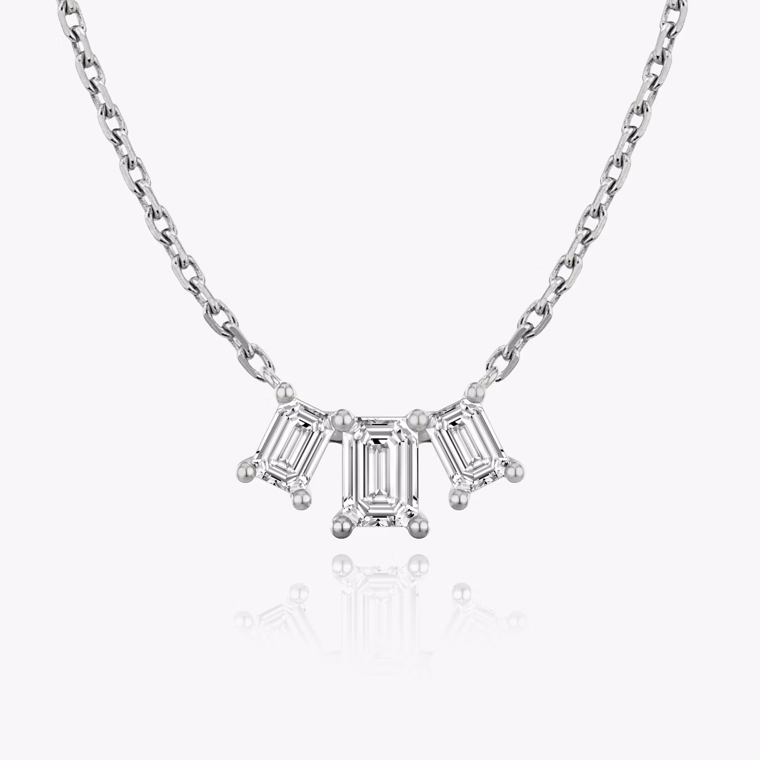 Arc Necklace 3 Stone