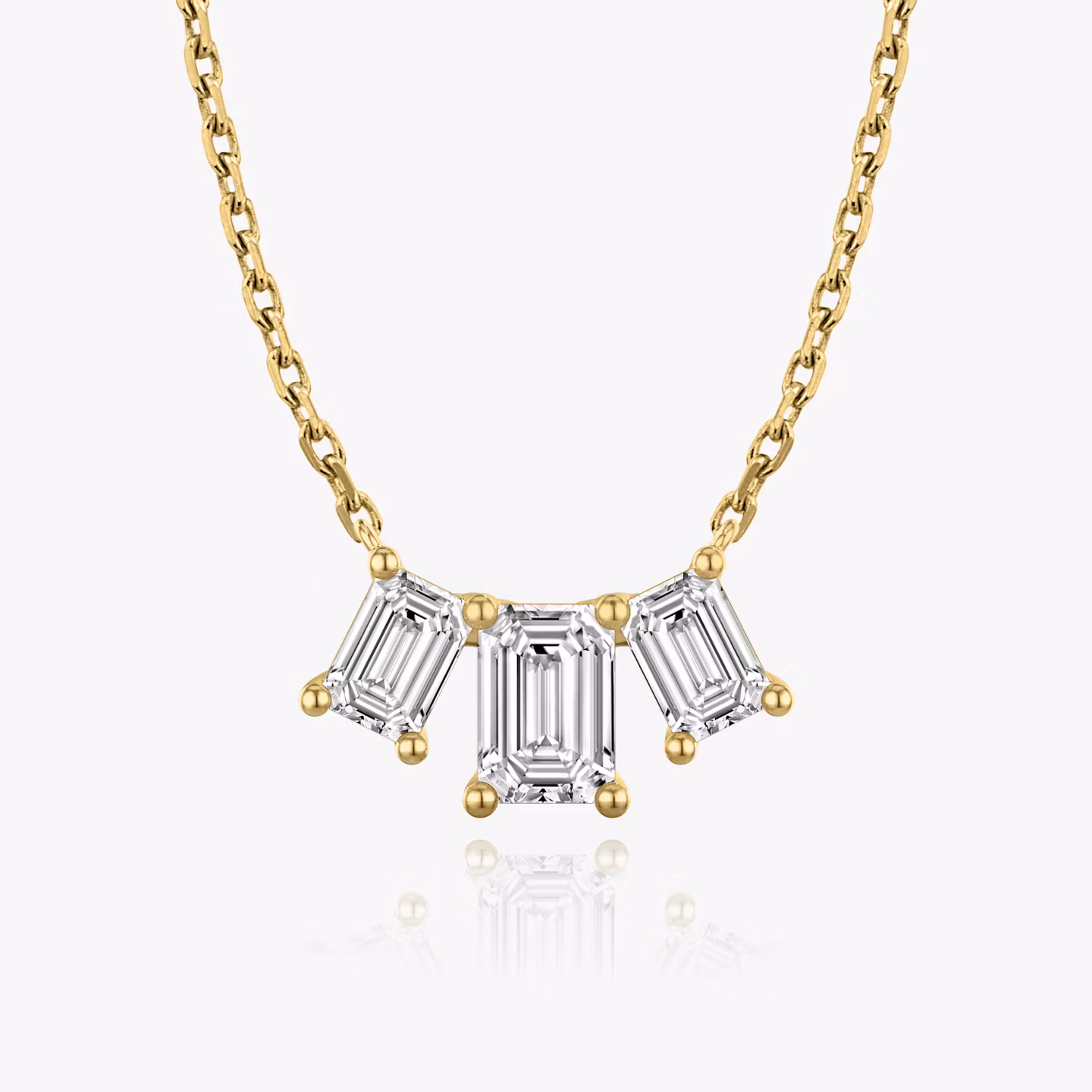 Collar Arc Esmeralda | Yellow Gold