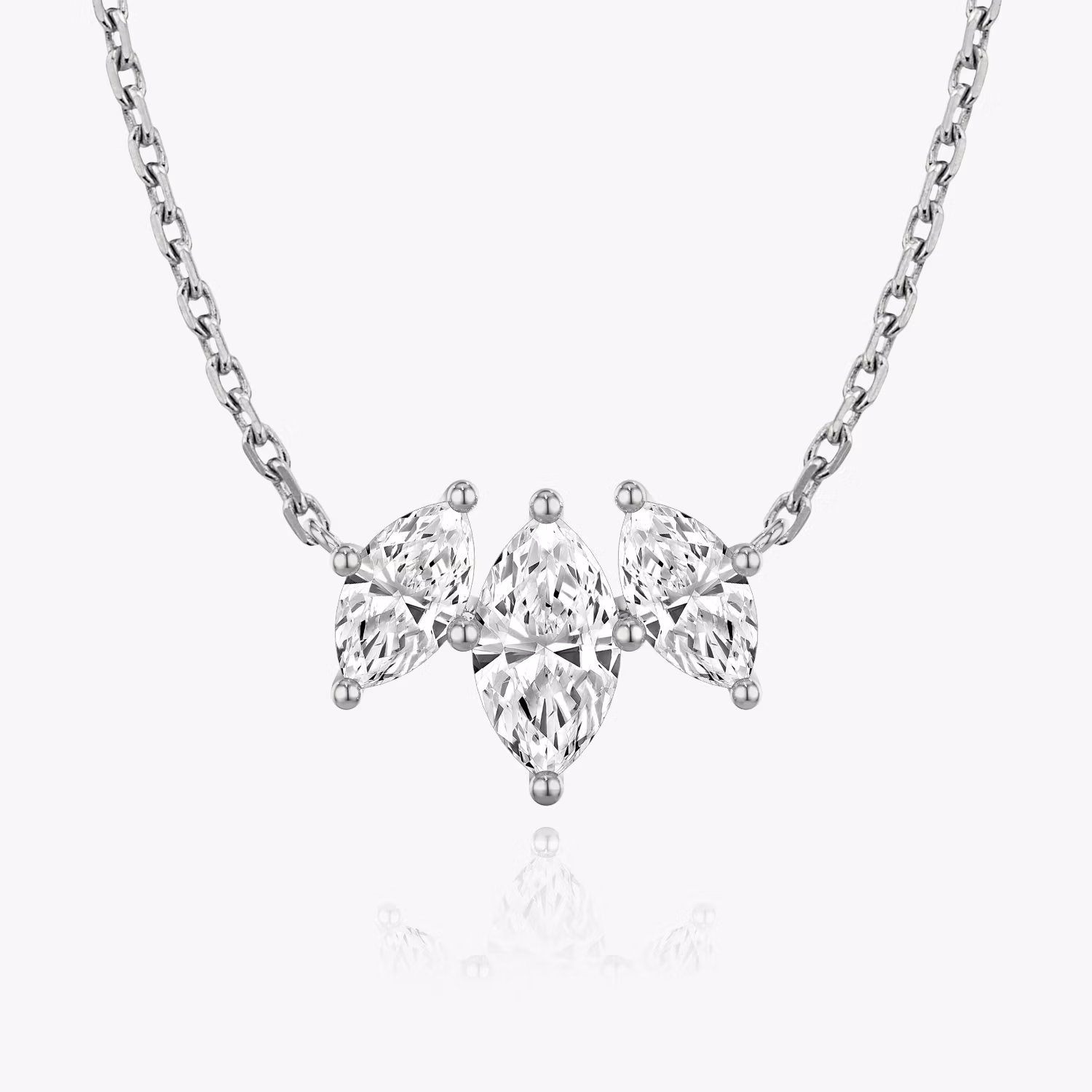 Arc Necklace 3 Stone