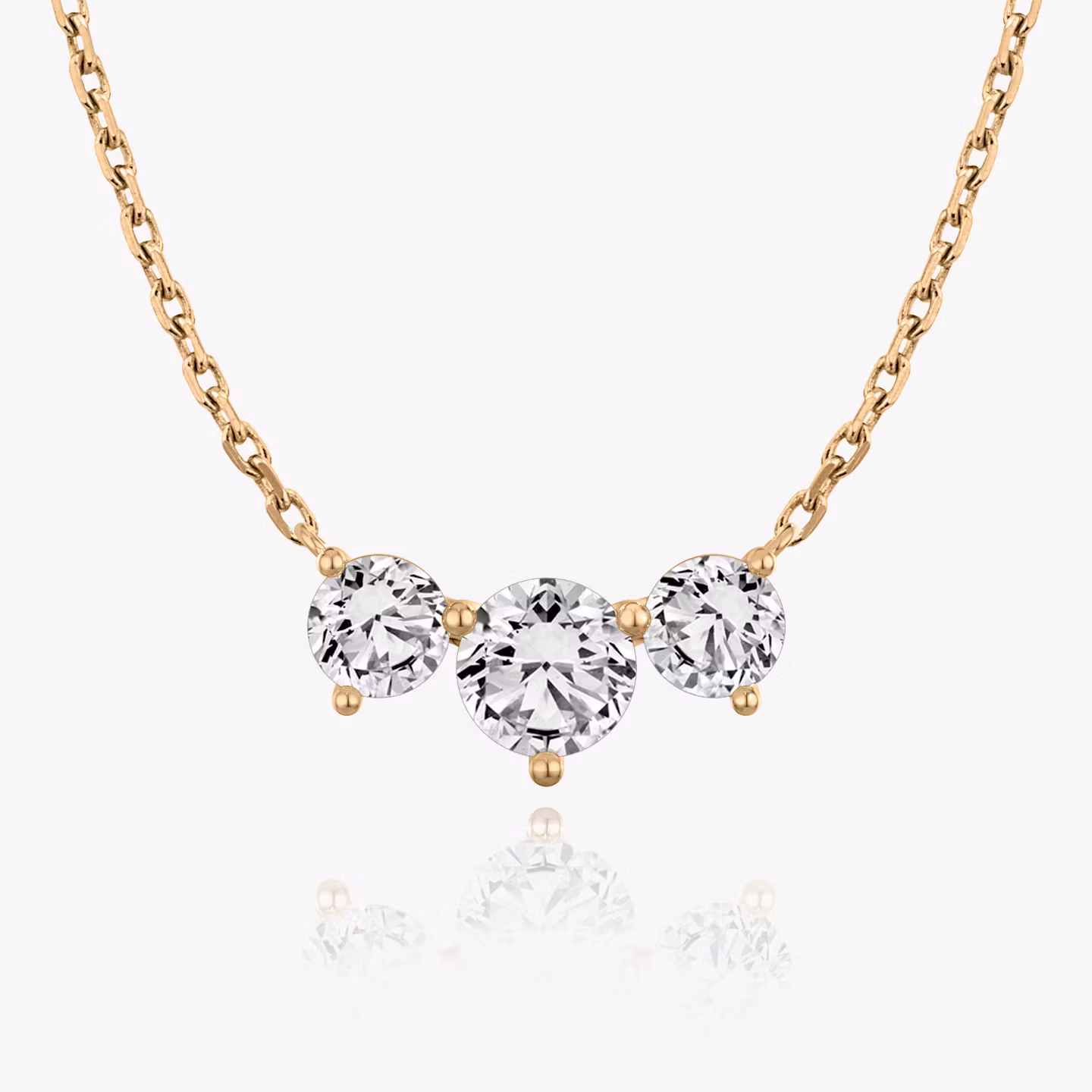 Arc Halskette Rund | Rose Gold