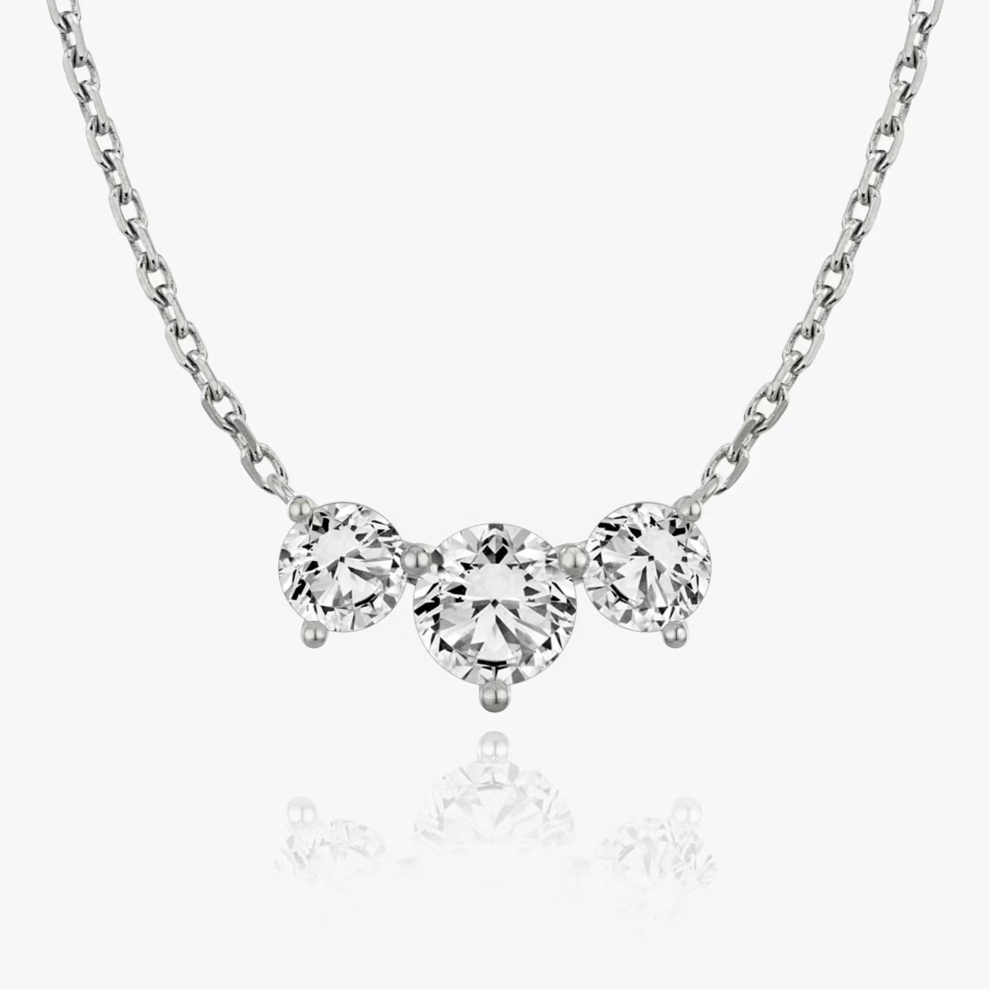 Collar Arc Brillante | White Gold