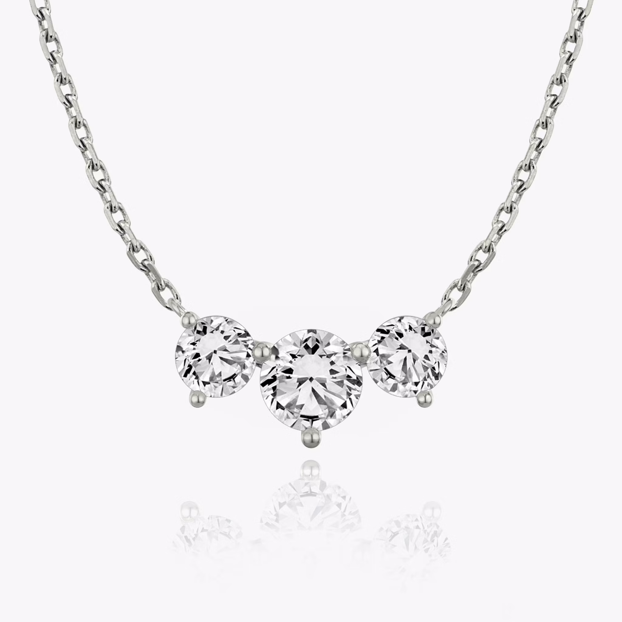 Collar Arc Brillante | White Gold
