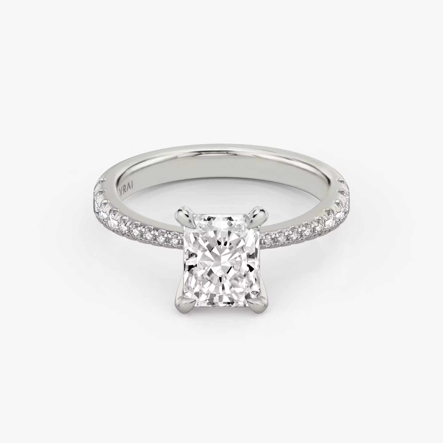 The Tapered Classic Radiant | Platinum