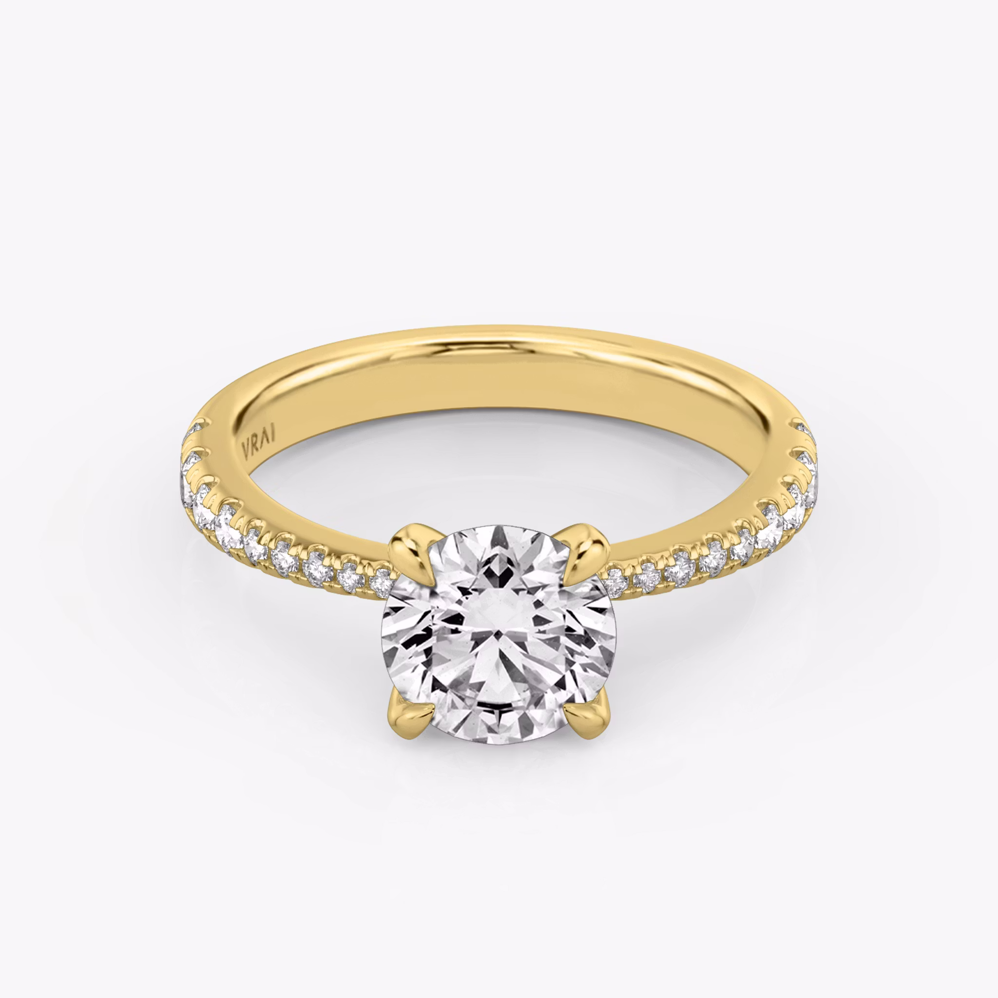 The Tapered Classic Round Brilliant | Yellow Gold