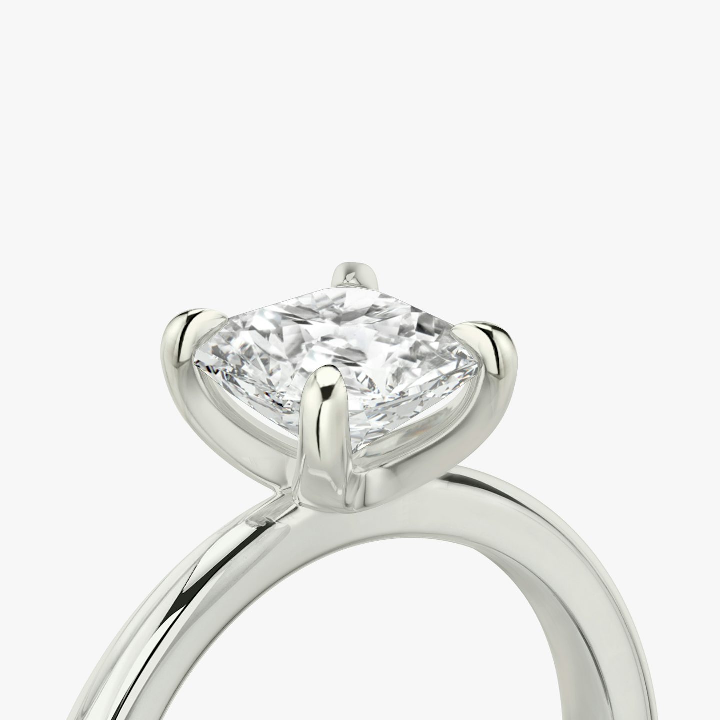 Tapered Classic | Asscher | Platin | bandAccent: Ohne Pavé-Besatz | diamondOrientation: vertical | caratWeight: other