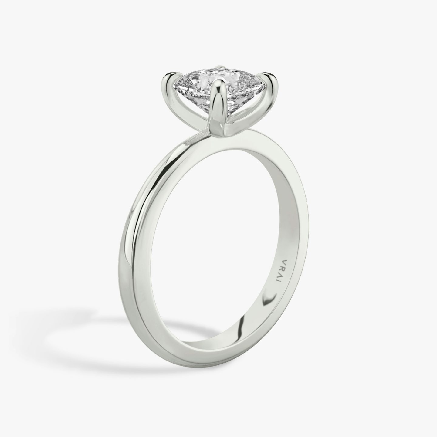 Tapered Classic | Asscher | Platin | bandAccent: Ohne Pavé-Besatz | diamondOrientation: vertical | caratWeight: other