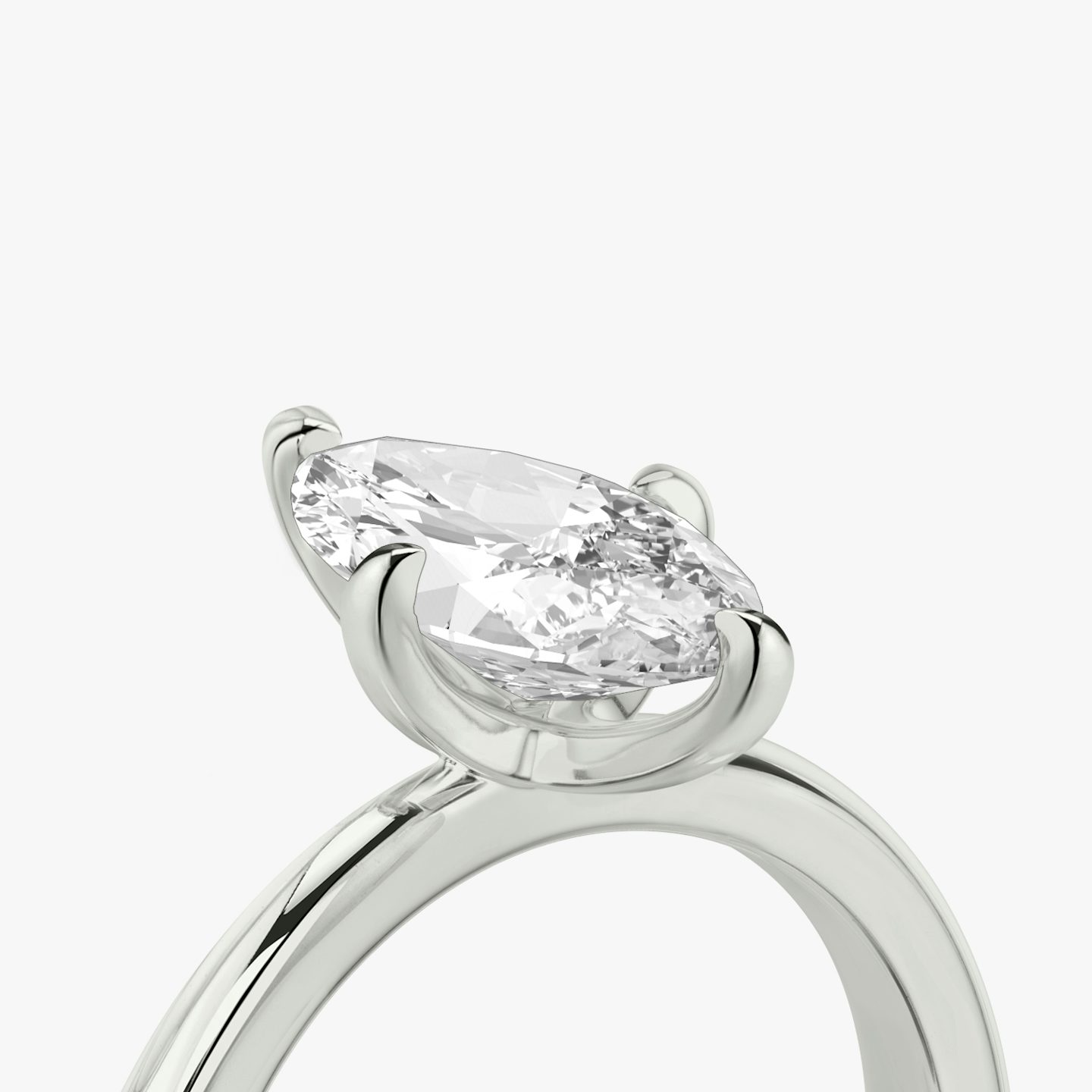 The Tapered Classic | Marquise | Platinum | bandAccent: Plain | diamondOrientation: vertical | caratWeight: other