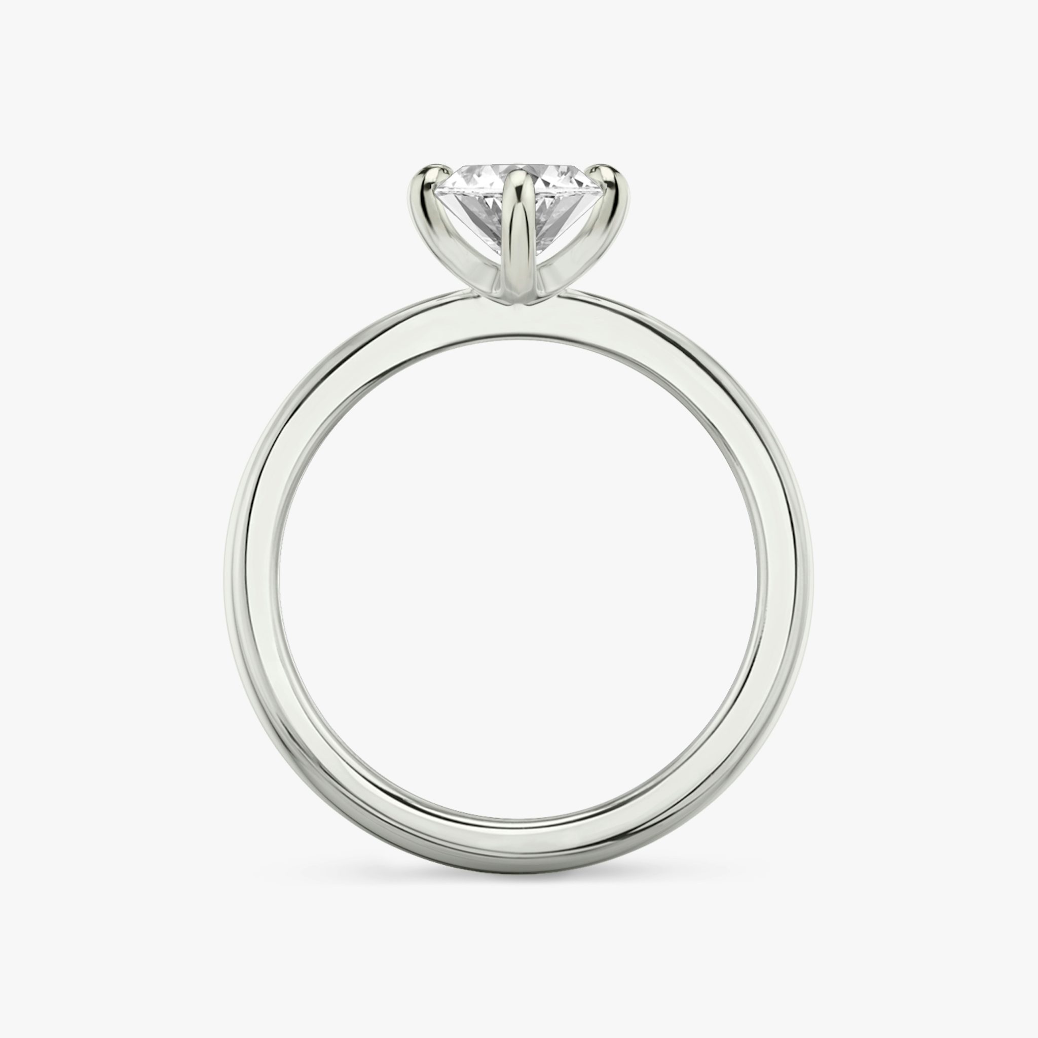 The Tapered Classic | Marquise | 18k | White Gold | bandAccent: Plain | diamondOrientation: vertical | caratWeight: other