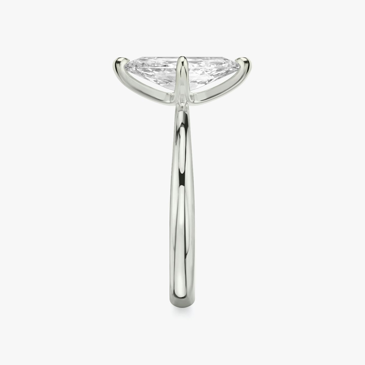 The Tapered Classic | Marquise | Platinum | bandAccent: Plain | diamondOrientation: vertical | caratWeight: other