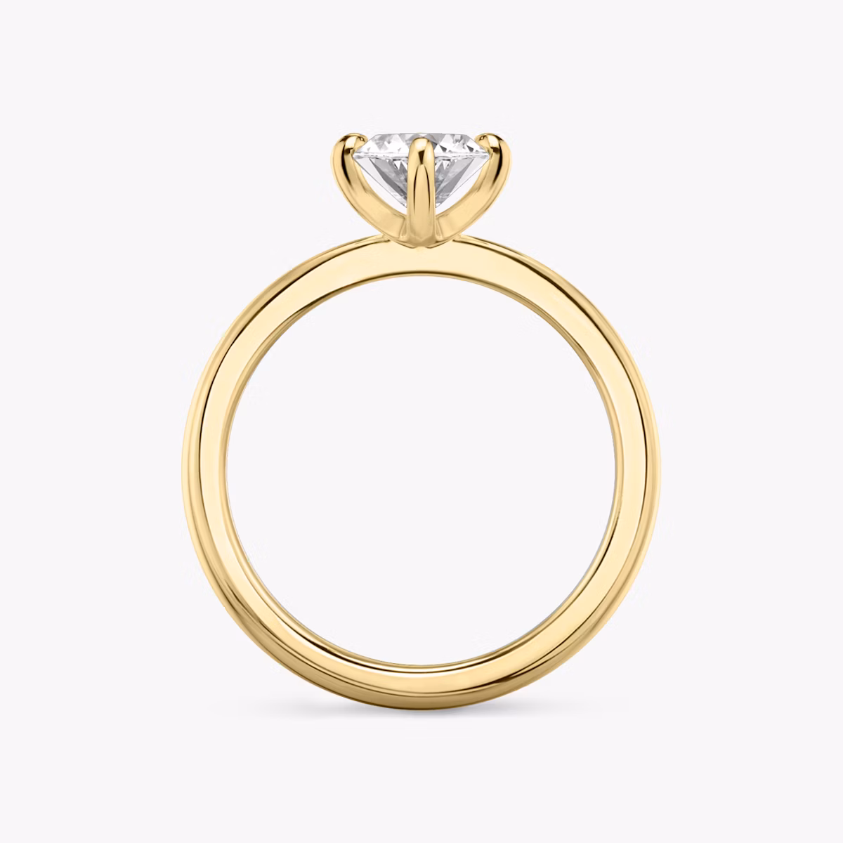 The Tapered Classic | Marquise | 18k | Yellow Gold | bandAccent: Plain | diamondOrientation: vertical | caratWeight: other