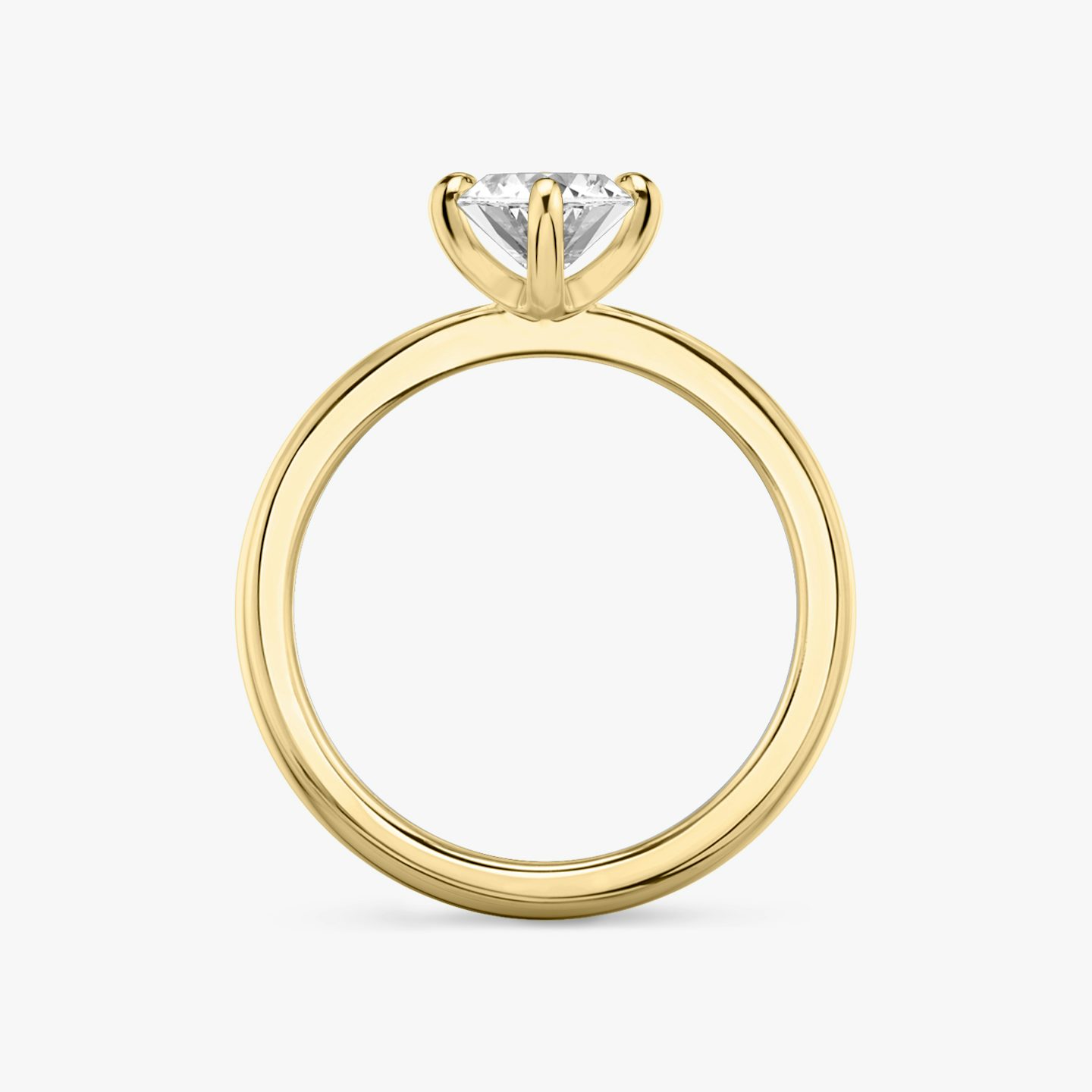 Bague de fiançailles Tapered Classic | Marquise | 18k | Or jaune | bandAccent: Simple | diamondOrientation: vertical | caratWeight: other