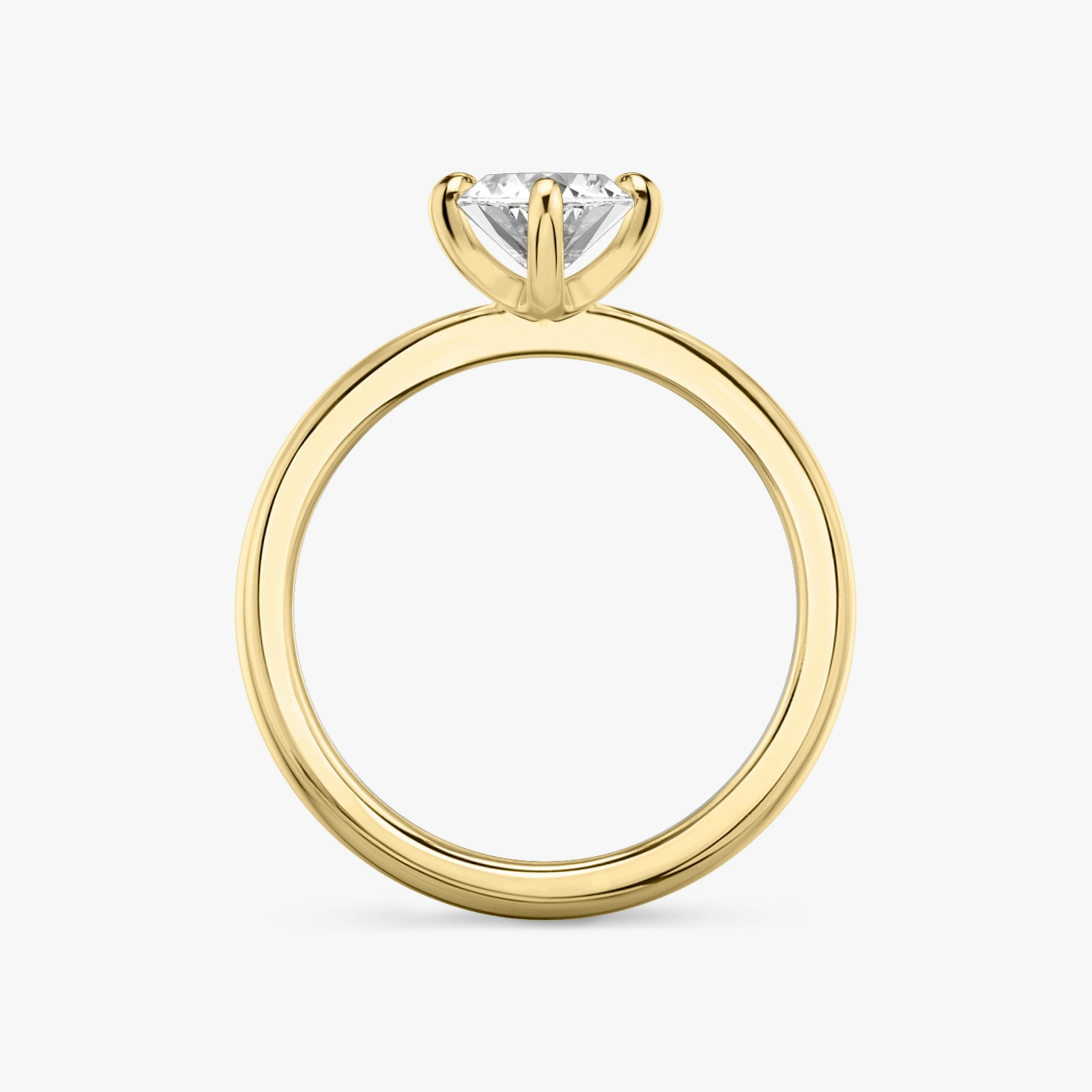 The Tapered Classic | Marquise | 18k | Yellow Gold | bandAccent: Plain | diamondOrientation: vertical | caratWeight: other