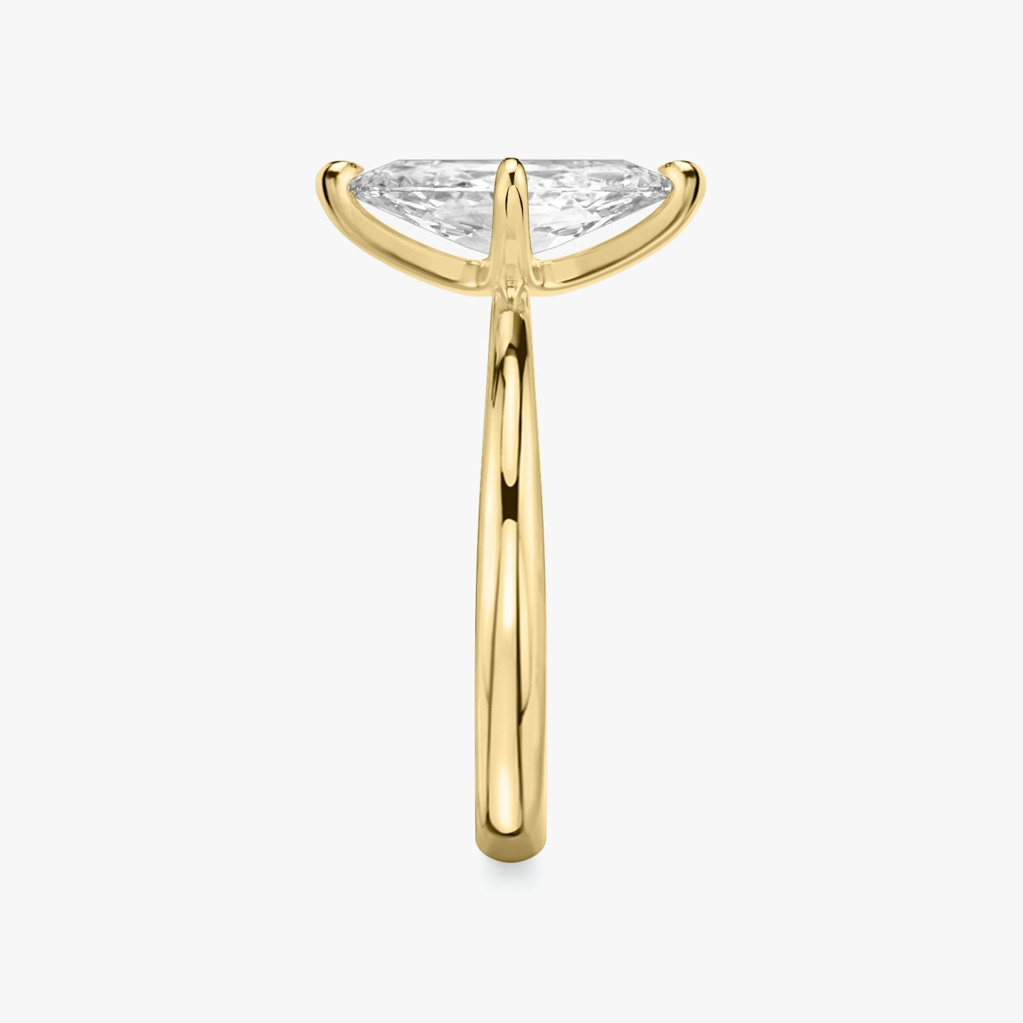 Bague de fiançailles Tapered Classic | Marquise | 18k | Or jaune | bandAccent: Simple | diamondOrientation: vertical | caratWeight: other