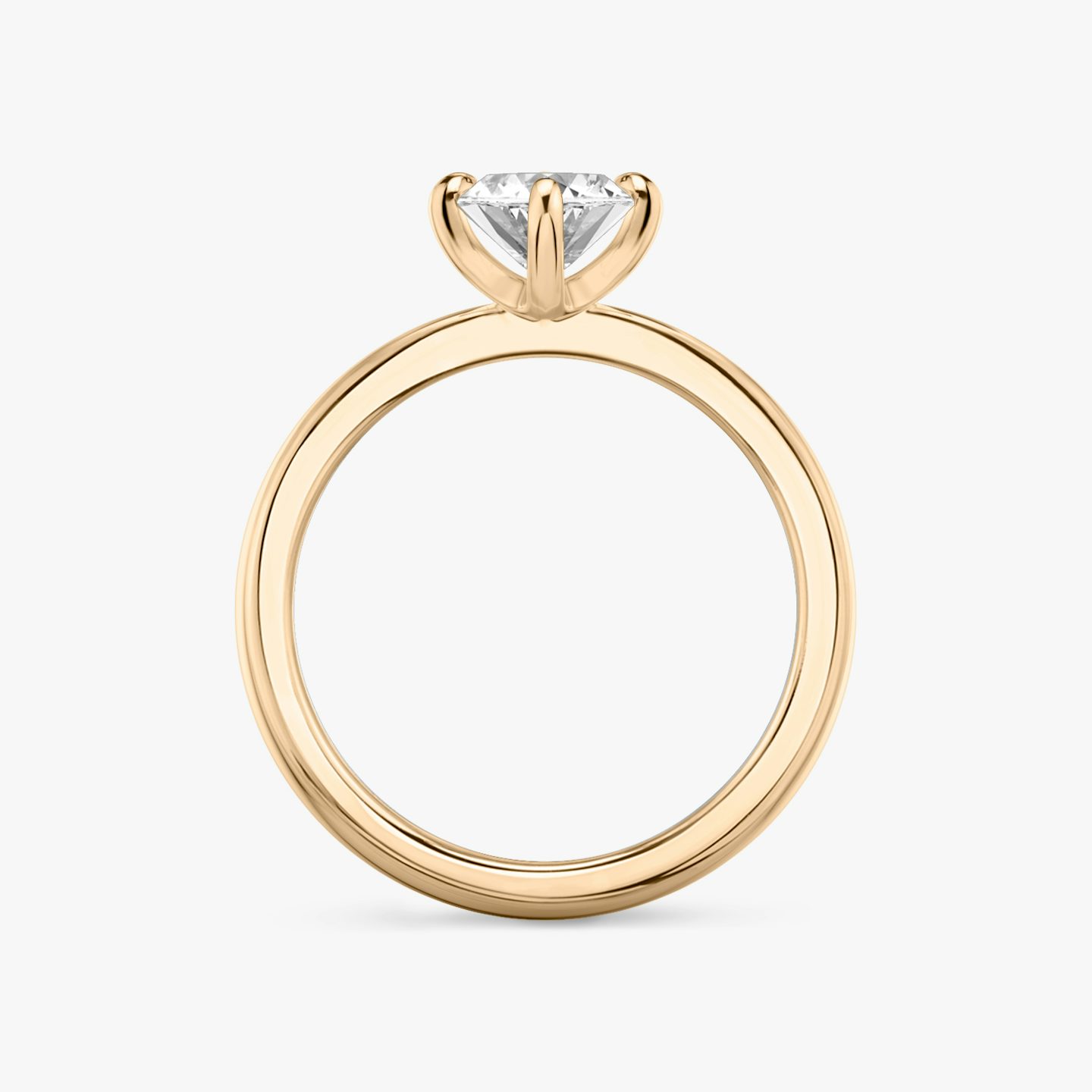 The Tapered Classic | Marquise | 14k | Rose Gold | bandAccent: Plain | diamondOrientation: vertical | caratWeight: other