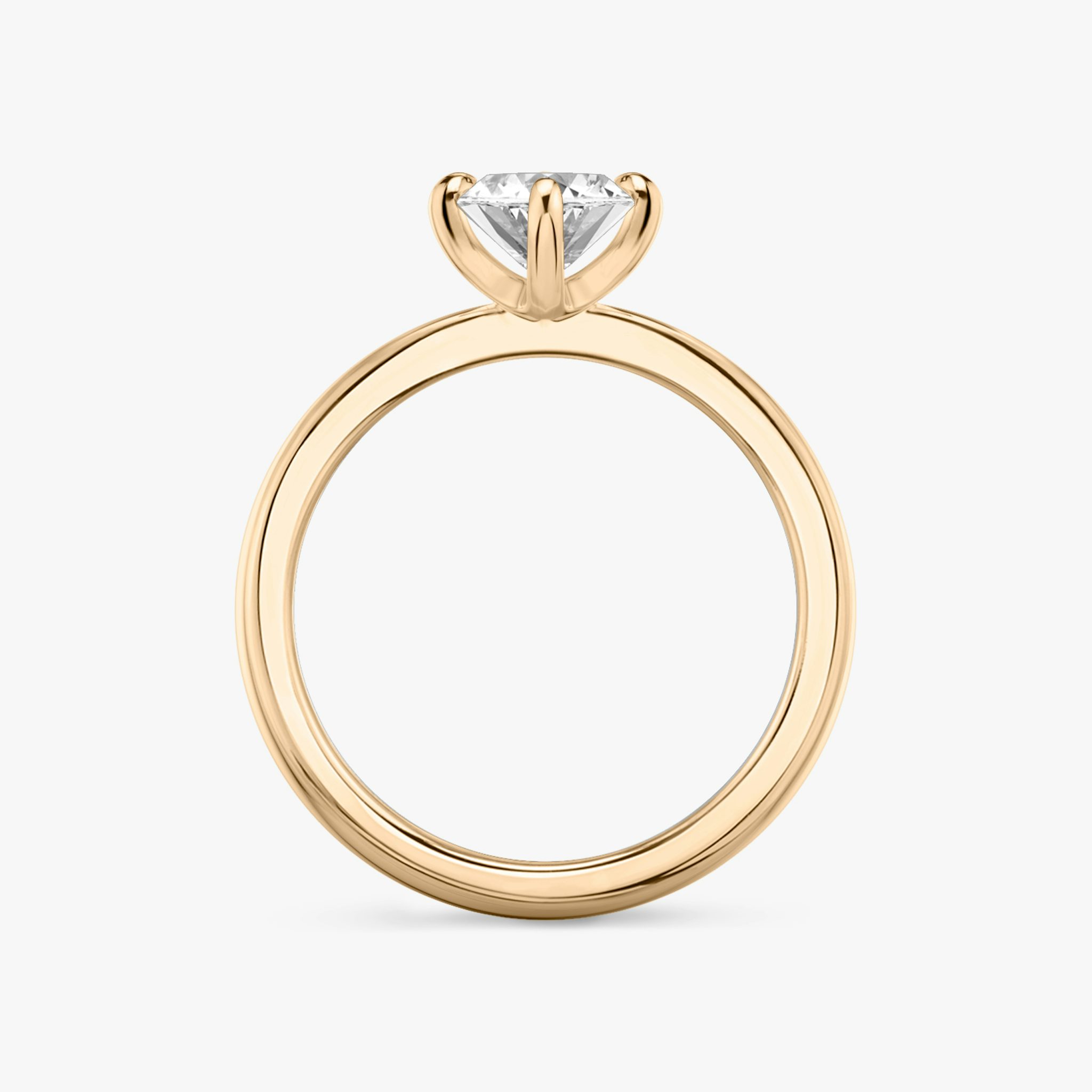 The Tapered Classic | Marquise | 14k | Rose Gold | bandAccent: Plain | diamondOrientation: vertical | caratWeight: other