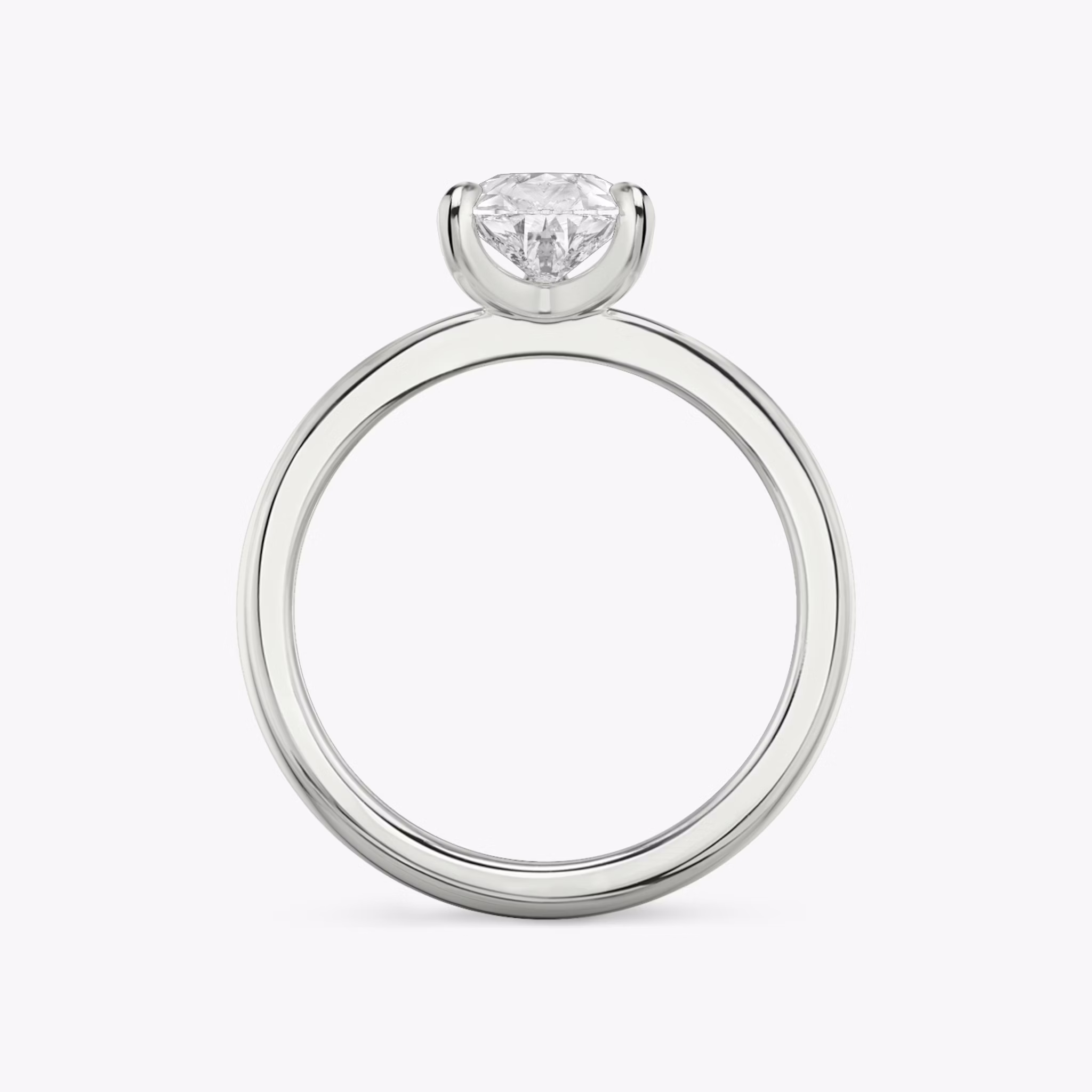 The Tapered Classic | Pear | Platinum | bandAccent: Plain | diamondOrientation: vertical | caratWeight: other