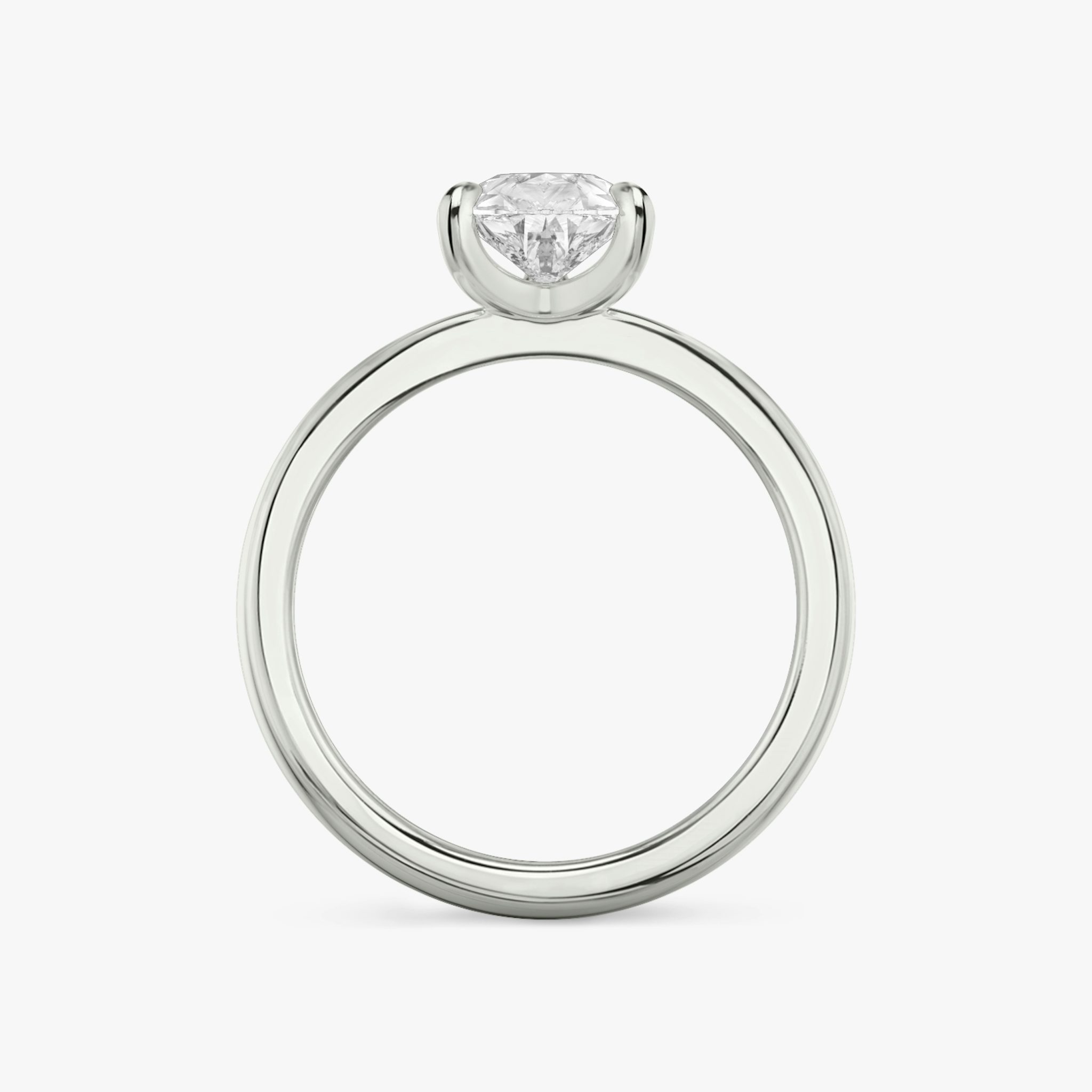 The Tapered Classic | Pear | Platinum | bandAccent: Plain | diamondOrientation: vertical | caratWeight: other
